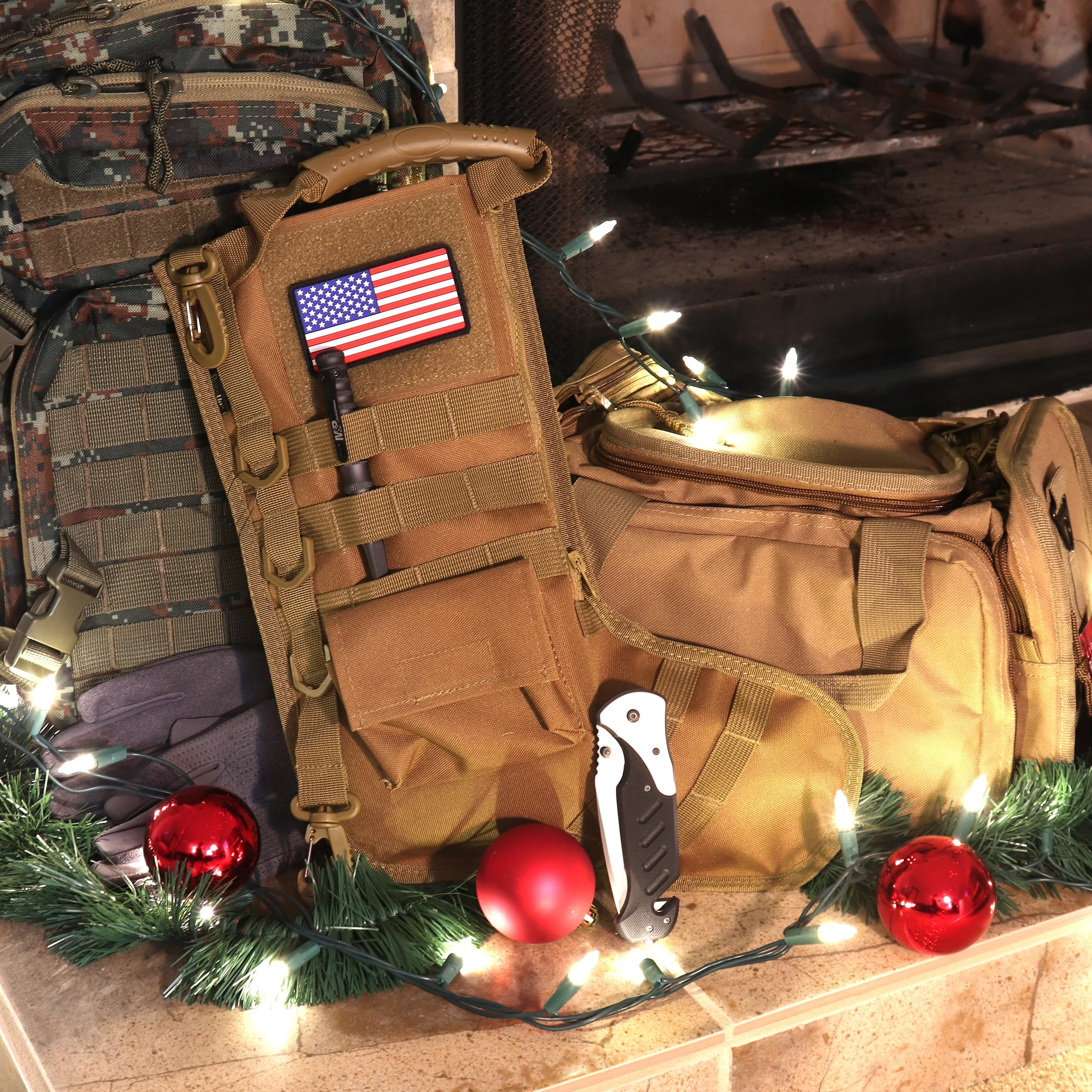 Osage River Ruck Up Tactical Stocking-Khaki - Image 2