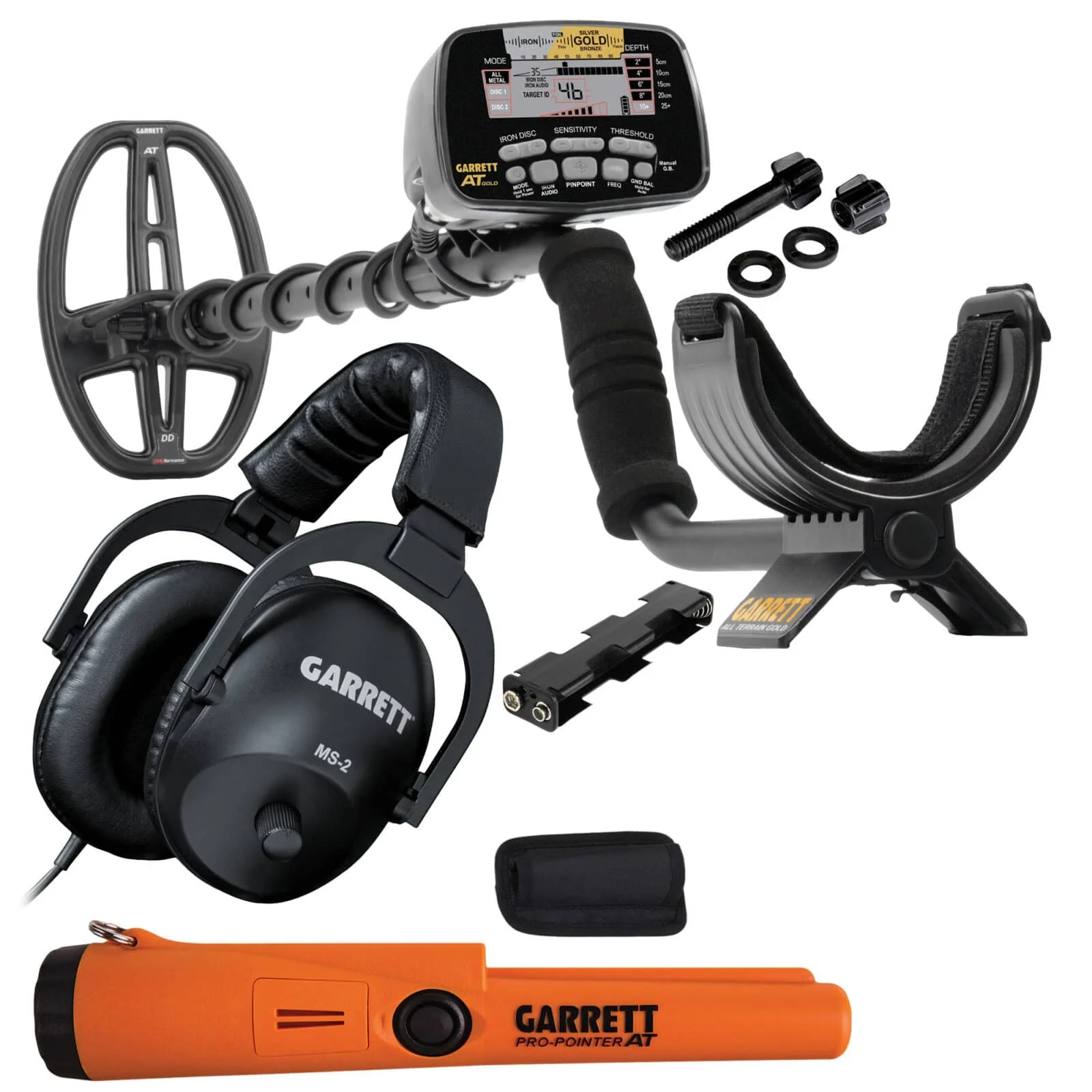 Garrett AT Gold Metal Detector with Garrett Pro-Pointer AT Pinpointer - Image 1