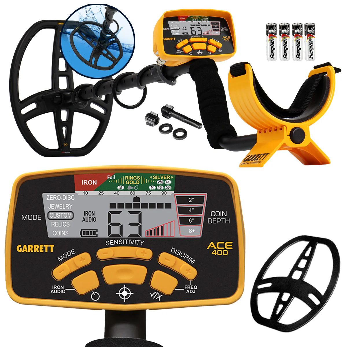 Garrett ACE 400 Metal Detector (Open Box) - Image 1