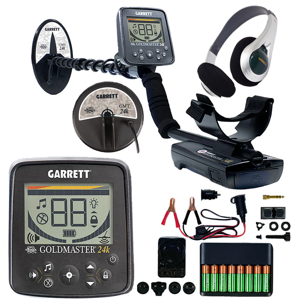 Garrett Goldmaster 24k Metal Detector with Dual Waterproof Coils - Image 1