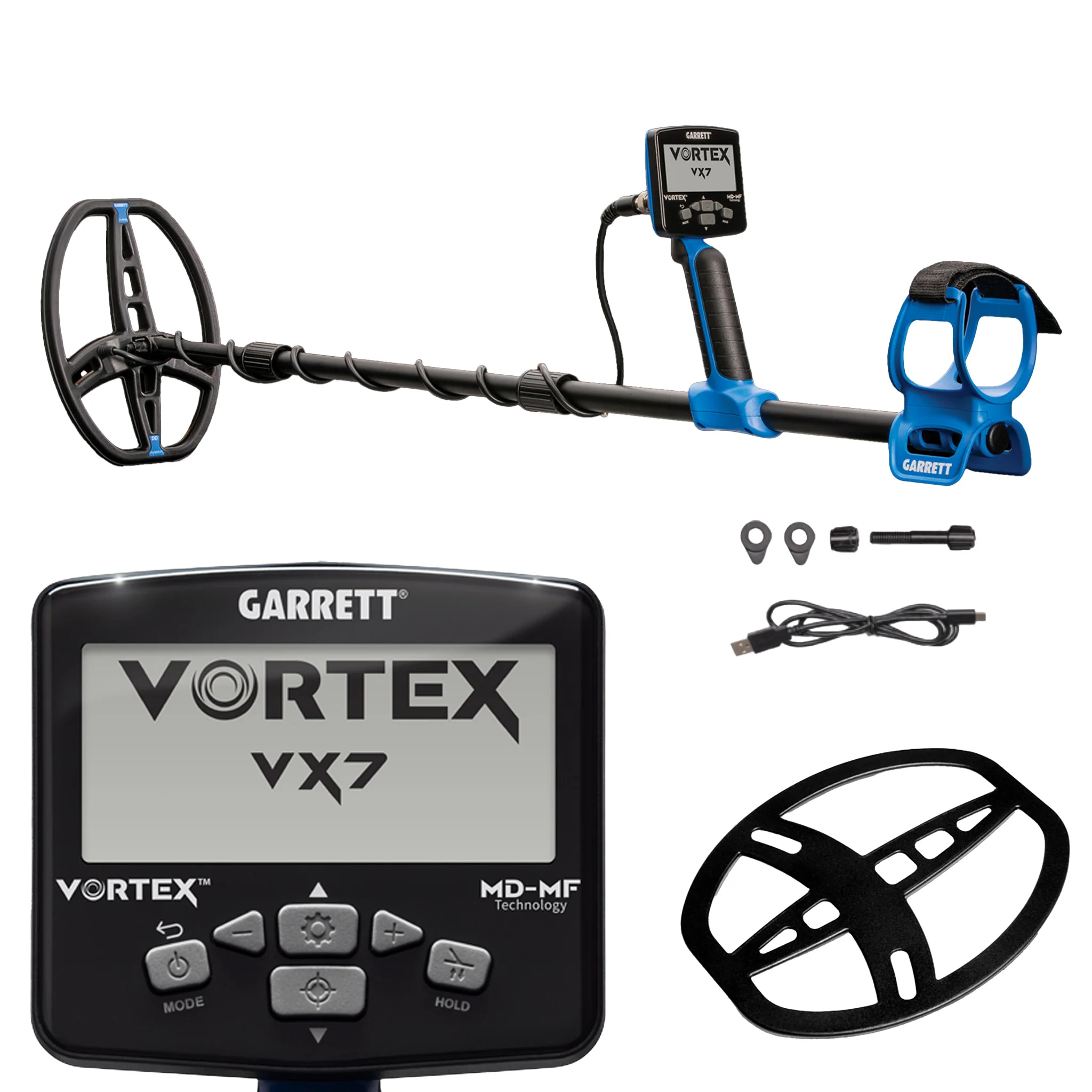 Garrett Vortex VX7 Multi-Frequency Metal Detector for Beach and Relic Hunting - Image 1