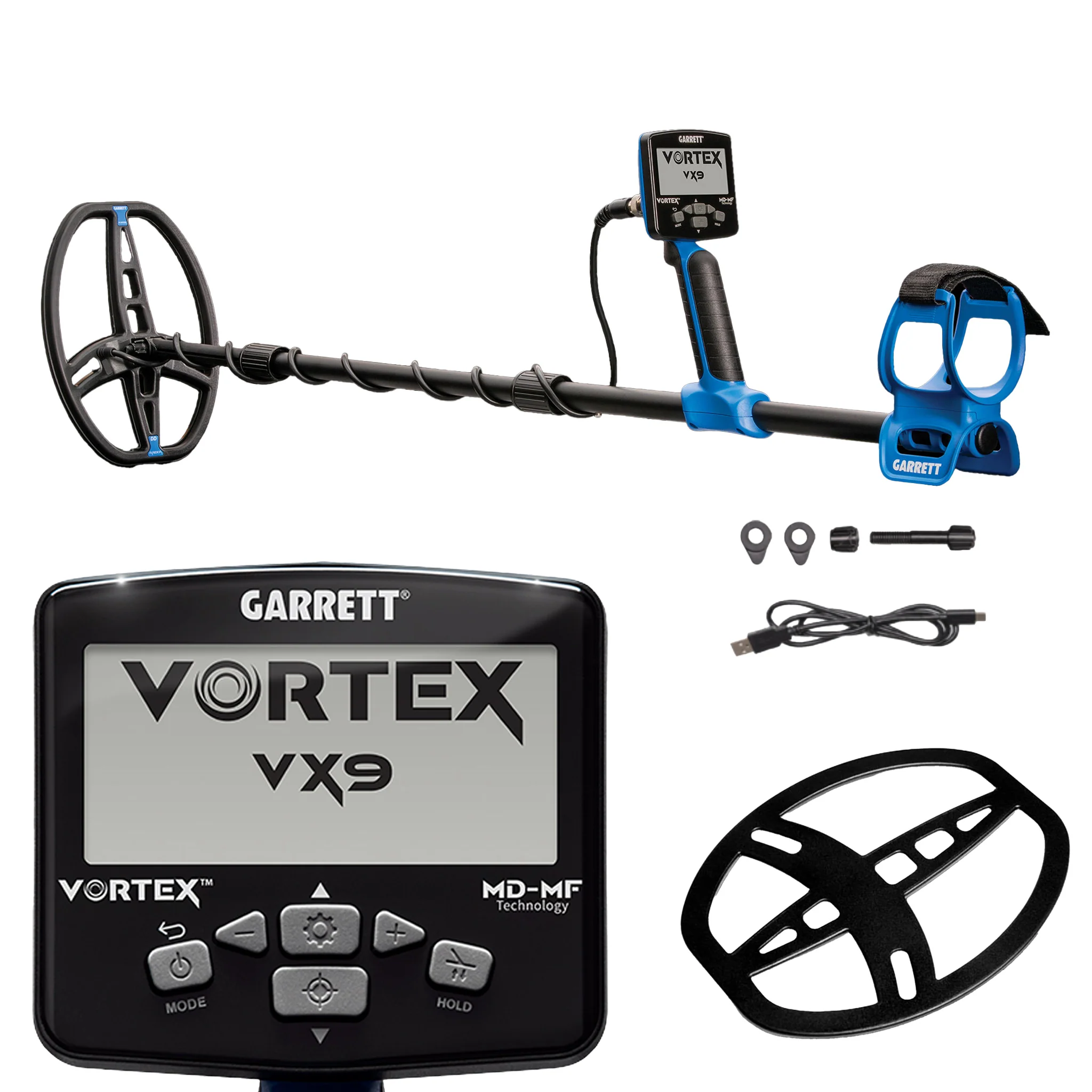 Garrett Vortex VX9 Multi-Frequency Metal Detector for Coins, Relics & Beach Hunting - Image 1