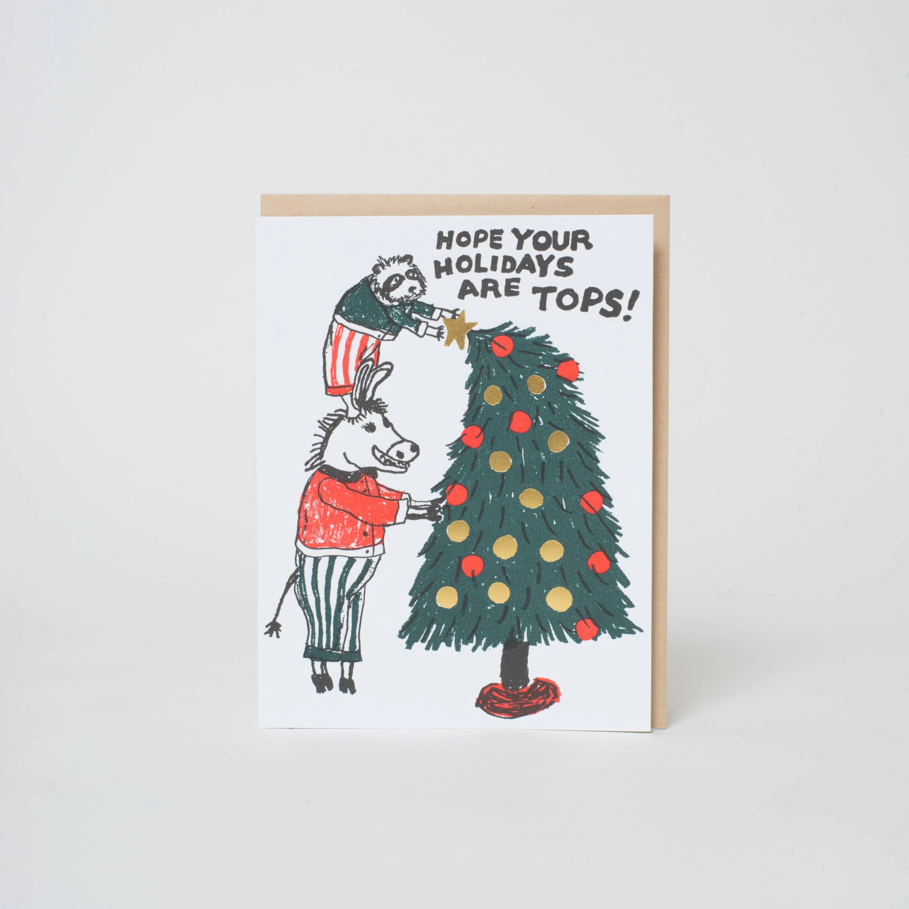 Tops Holiday Tree Christmas Card by Egg Press - Image 2