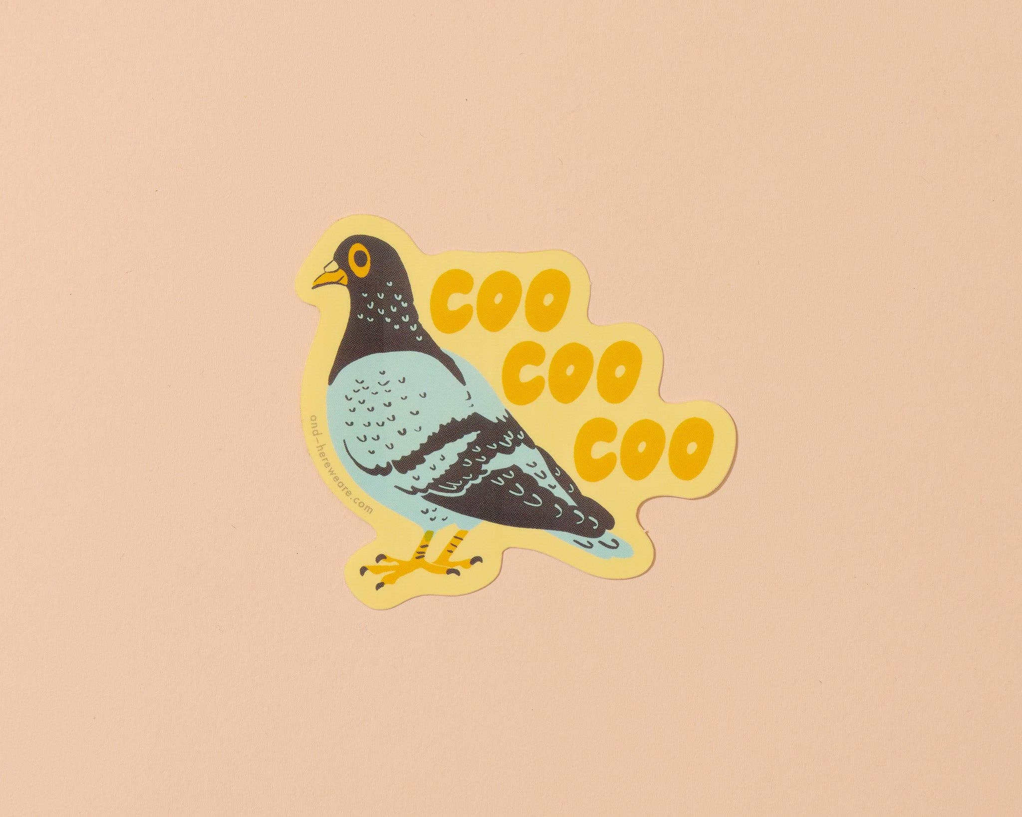Coo Pigeon Vinyl Sticker NYC, Chicago, City Spring Easter - Image 1