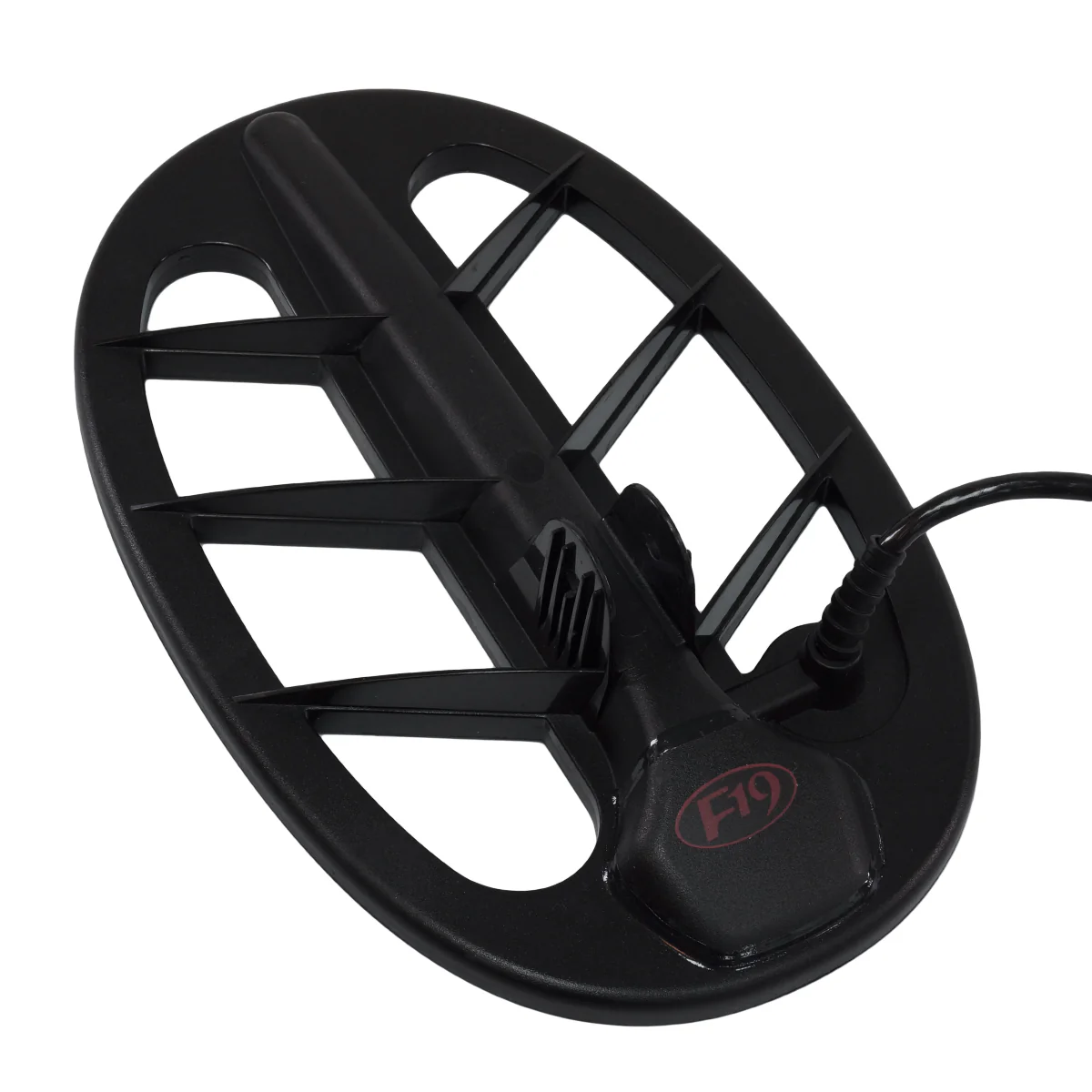 Fisher 11″ Black Metal Detector Search Coil With Screw-In Connector