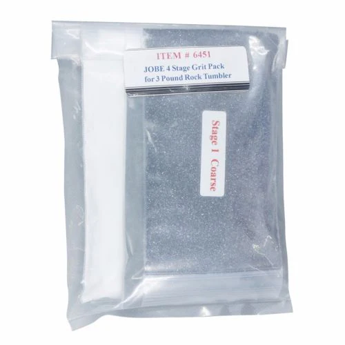 Single Use Four Stage Grit Pack for 3 lb. Capacity Barrel Rock Tumbler - Image 2