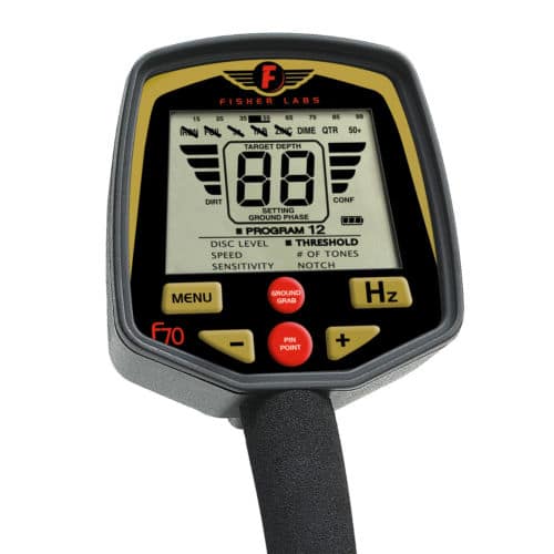 Fisher F70 Metal Detector with 10" Elliptical Search Coil and 5 Year Warranty - Image 2