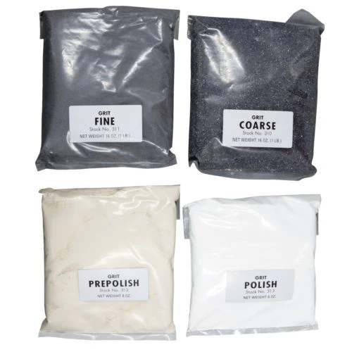 Thumlers Tumbler 3 lb. Grit Set for Rock Tumbling One Large Pack of Each Type - Image 2