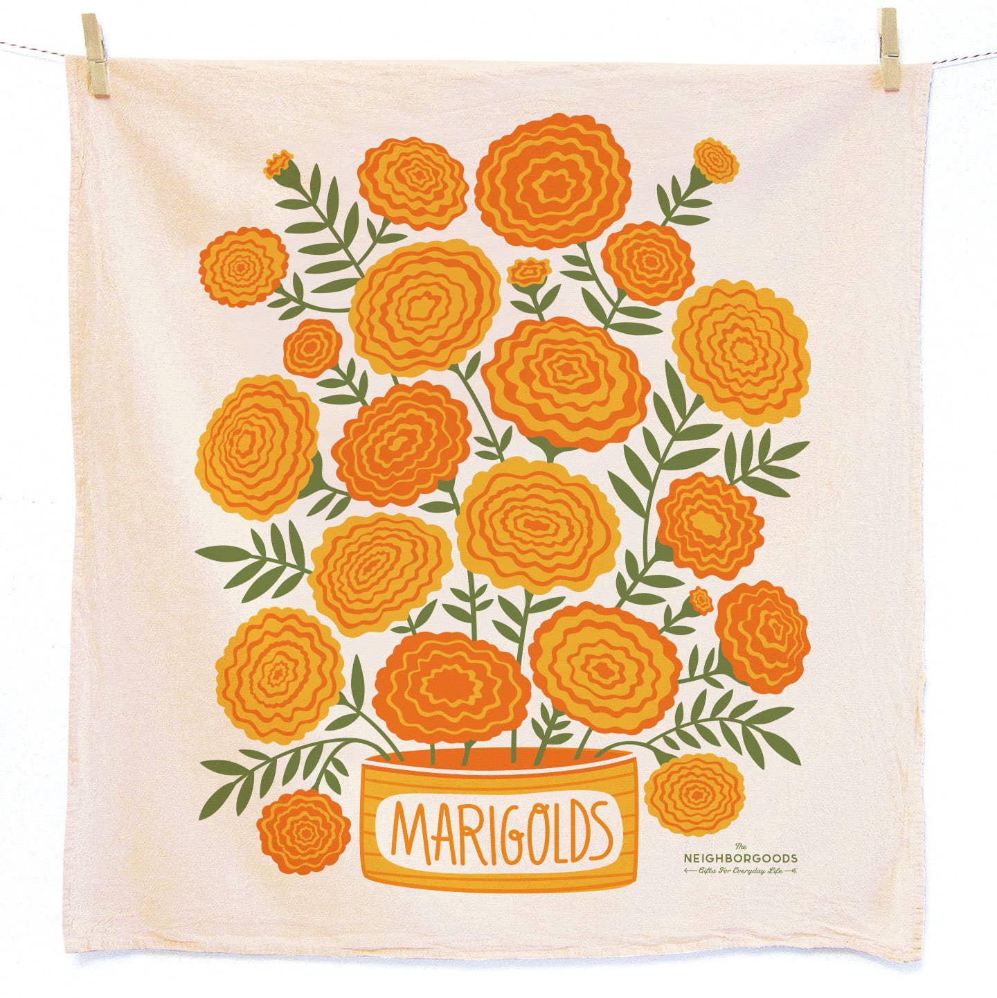 MARI BERRY (Marigold, Strawberry) - Tea Towel Set of 2 - Image 3