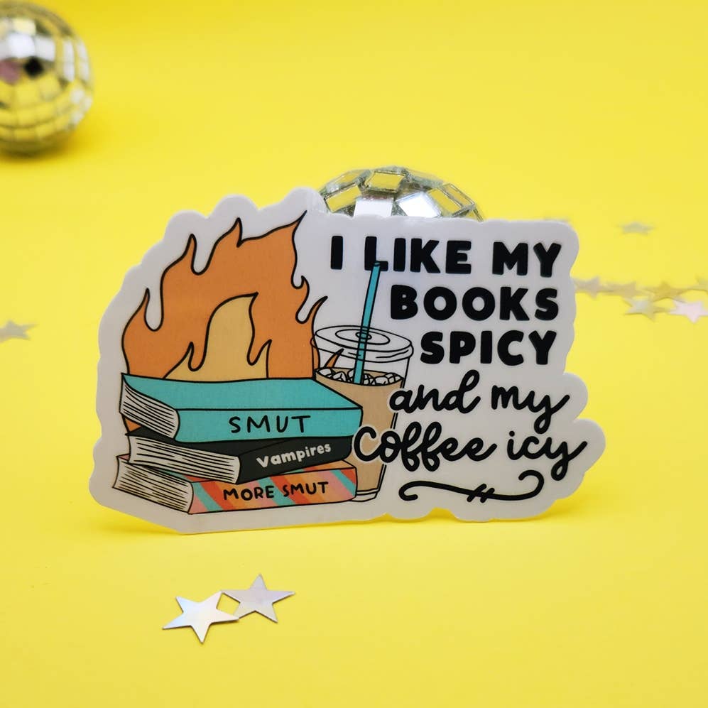Smut sticker books reading funny hydroflask planner coffee - Image 1