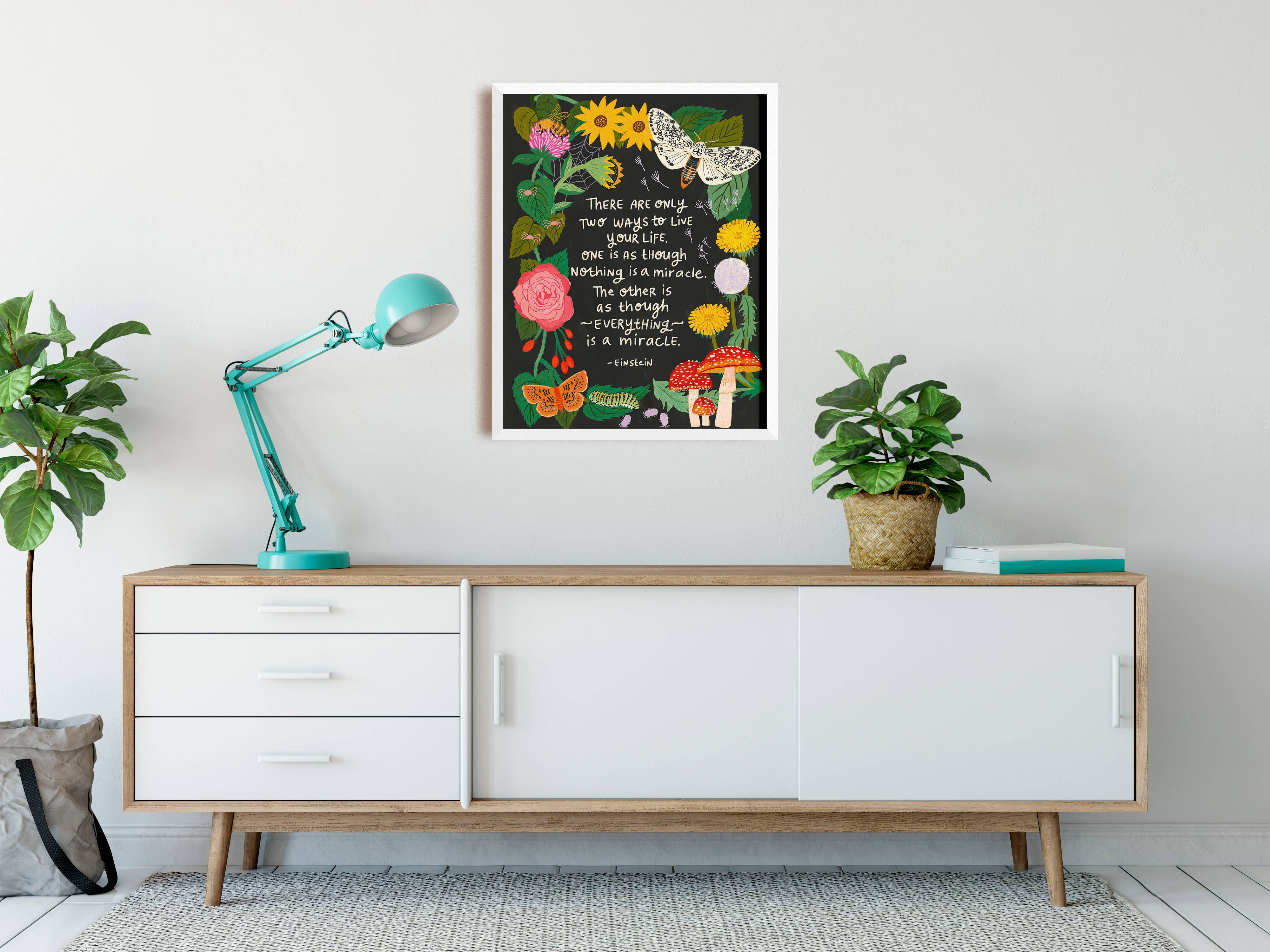 Everything is a Miracle Art Print - Nature - Einstein Quote - Image 3