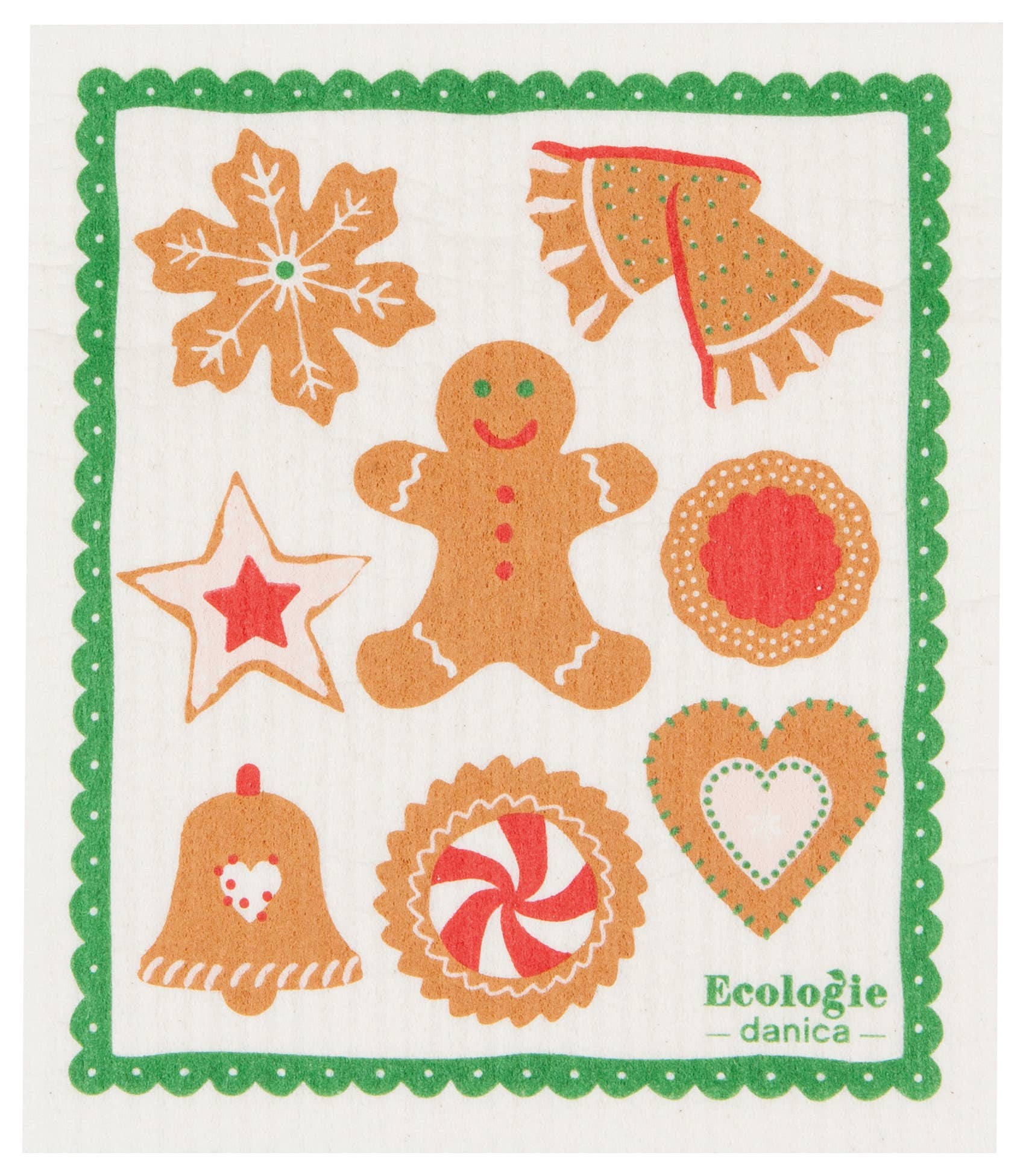 Holiday Cookies Swedish Dishcloth - Image 1
