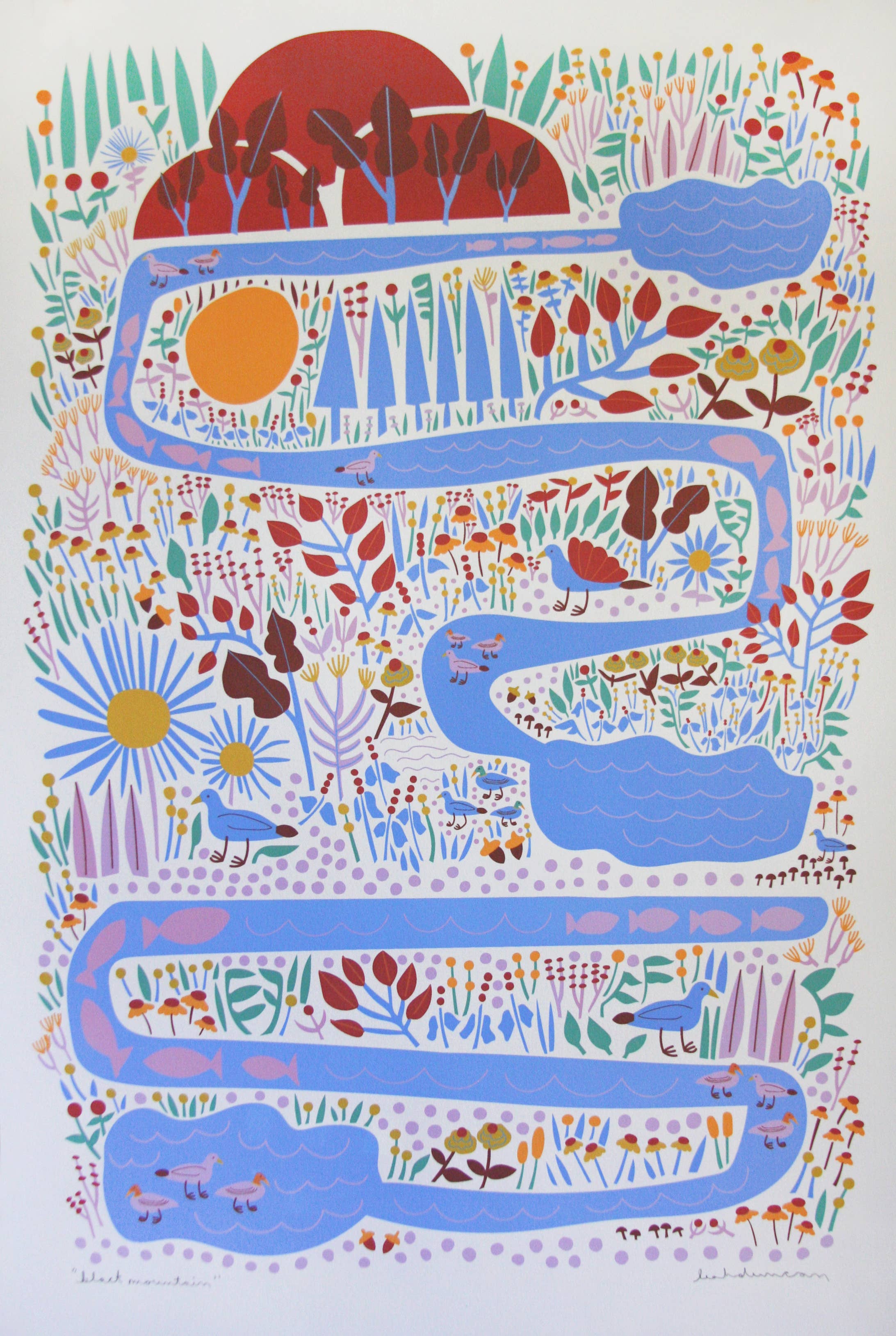 Black Mountain Art Print - Image 3