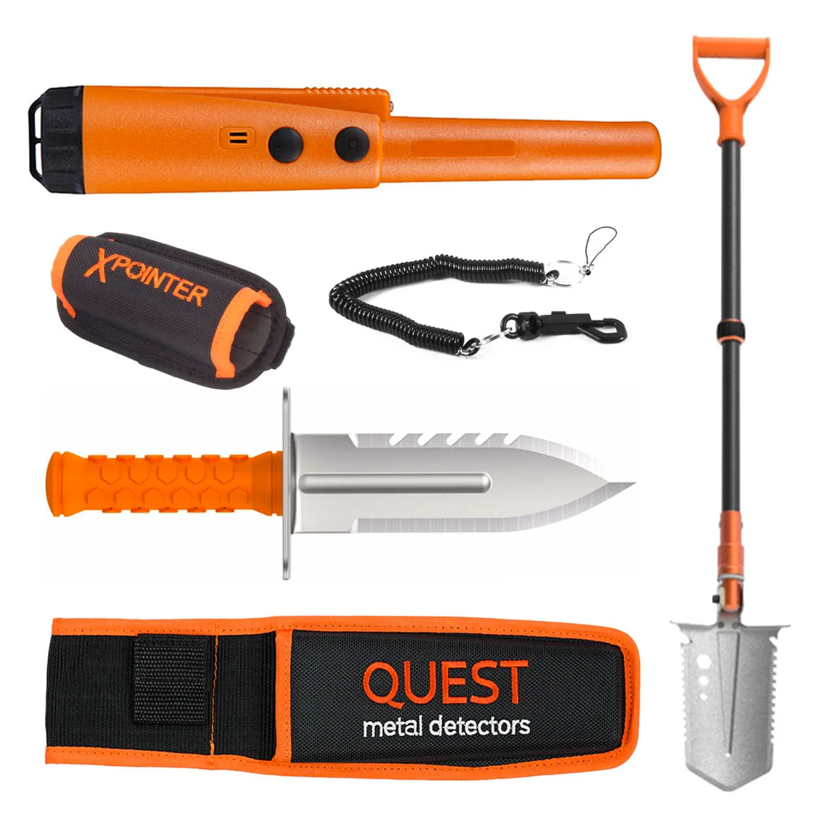 Quest XPointer Land Orange with Diamond Digger Tool Left and Spade - Image 1