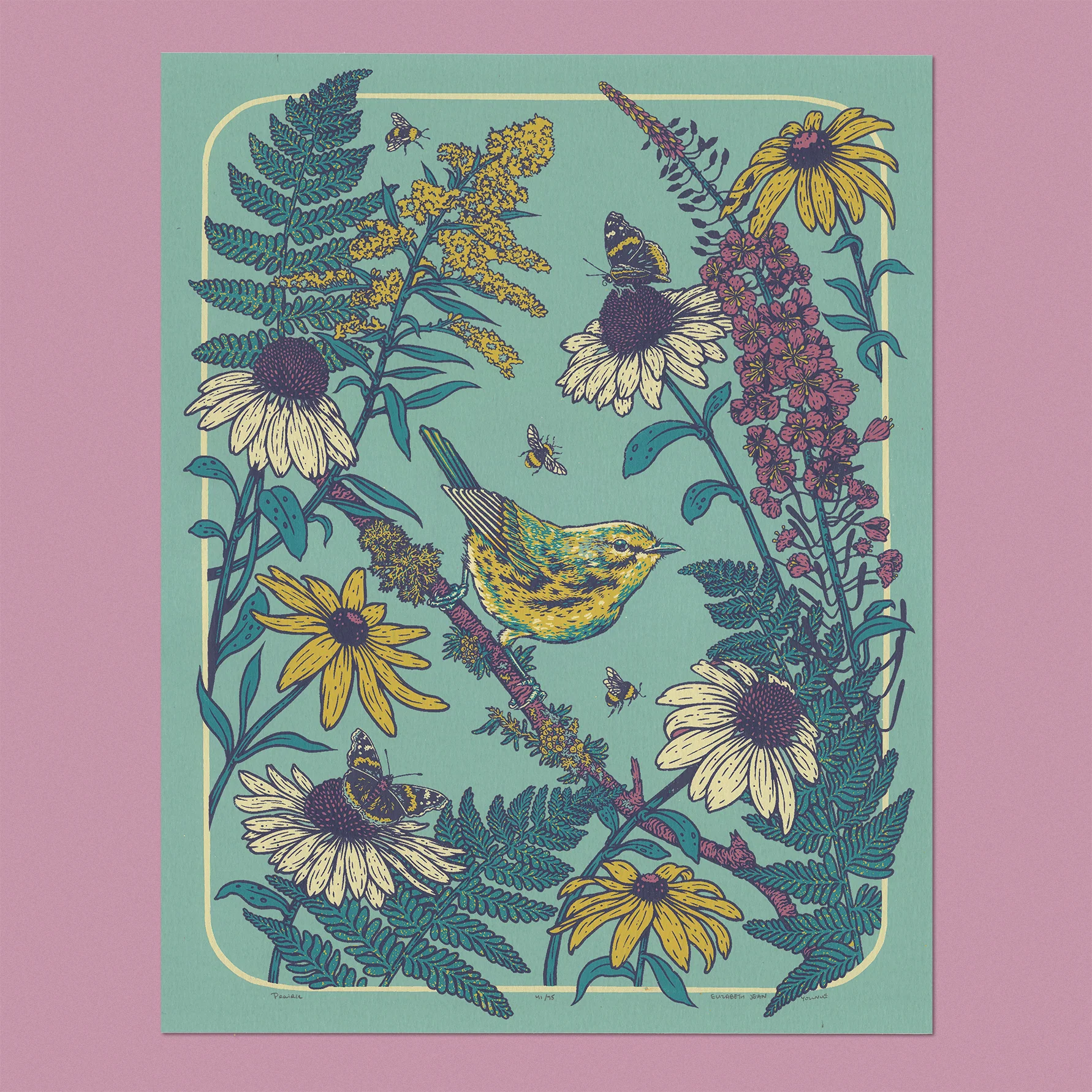 Prairie Warbler 11x14" Giclee Print - Image 1