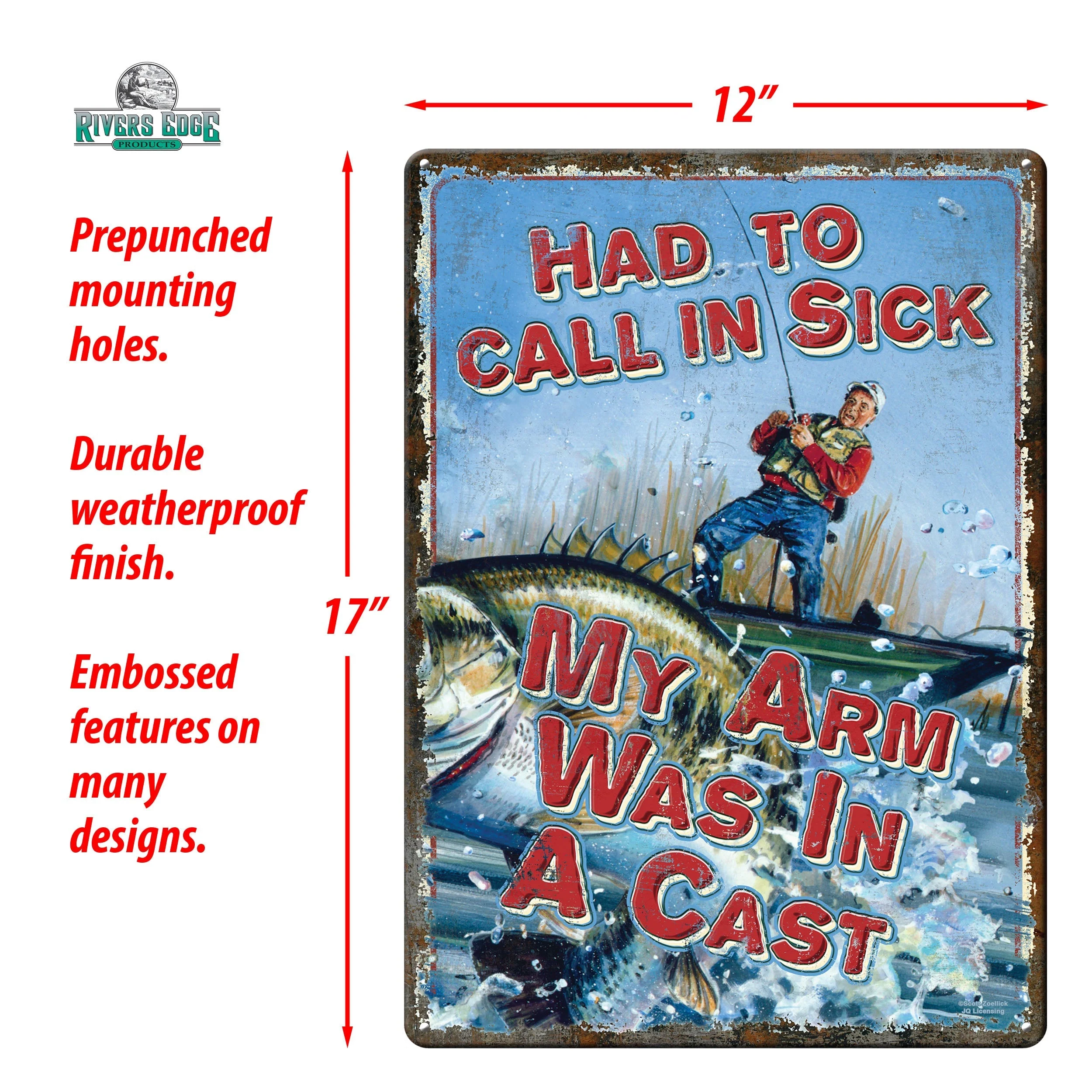 Tin Sign 12in x 17in-My Arms in a Cast - Image 2