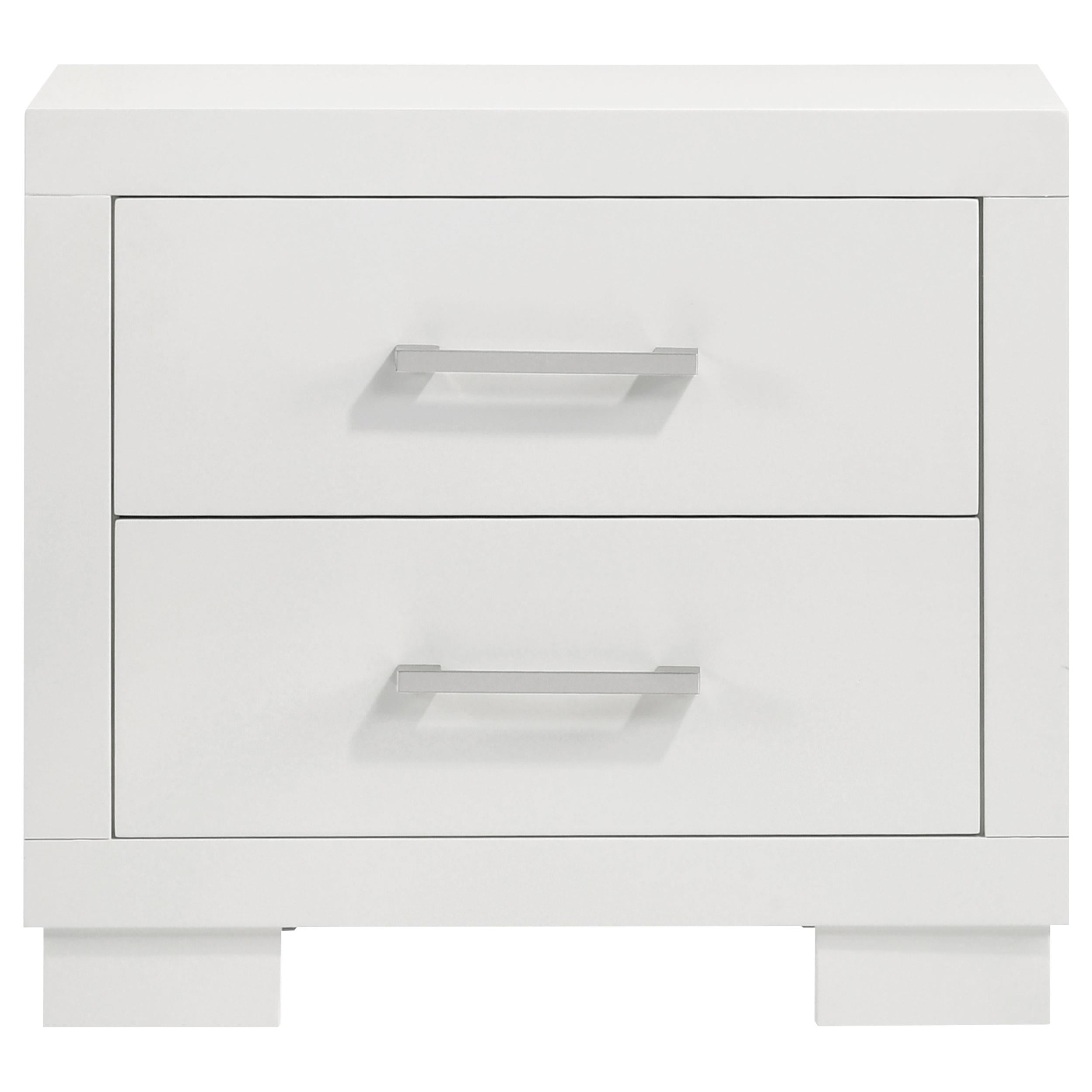 Coaster Furniture Jessica 202992 2-Drawer Nightstand - Snow White - Image 2