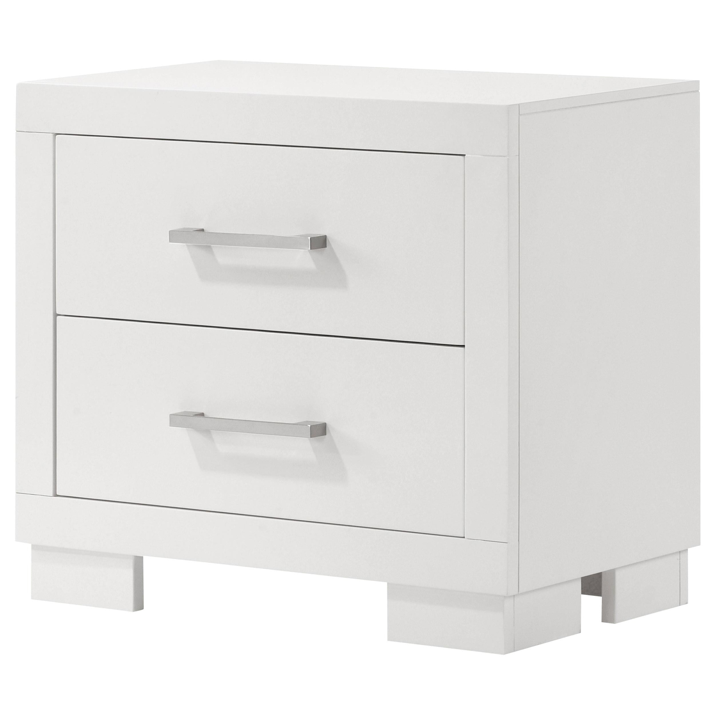 Coaster Furniture Jessica 202992 2-Drawer Nightstand - Snow White - Image 3