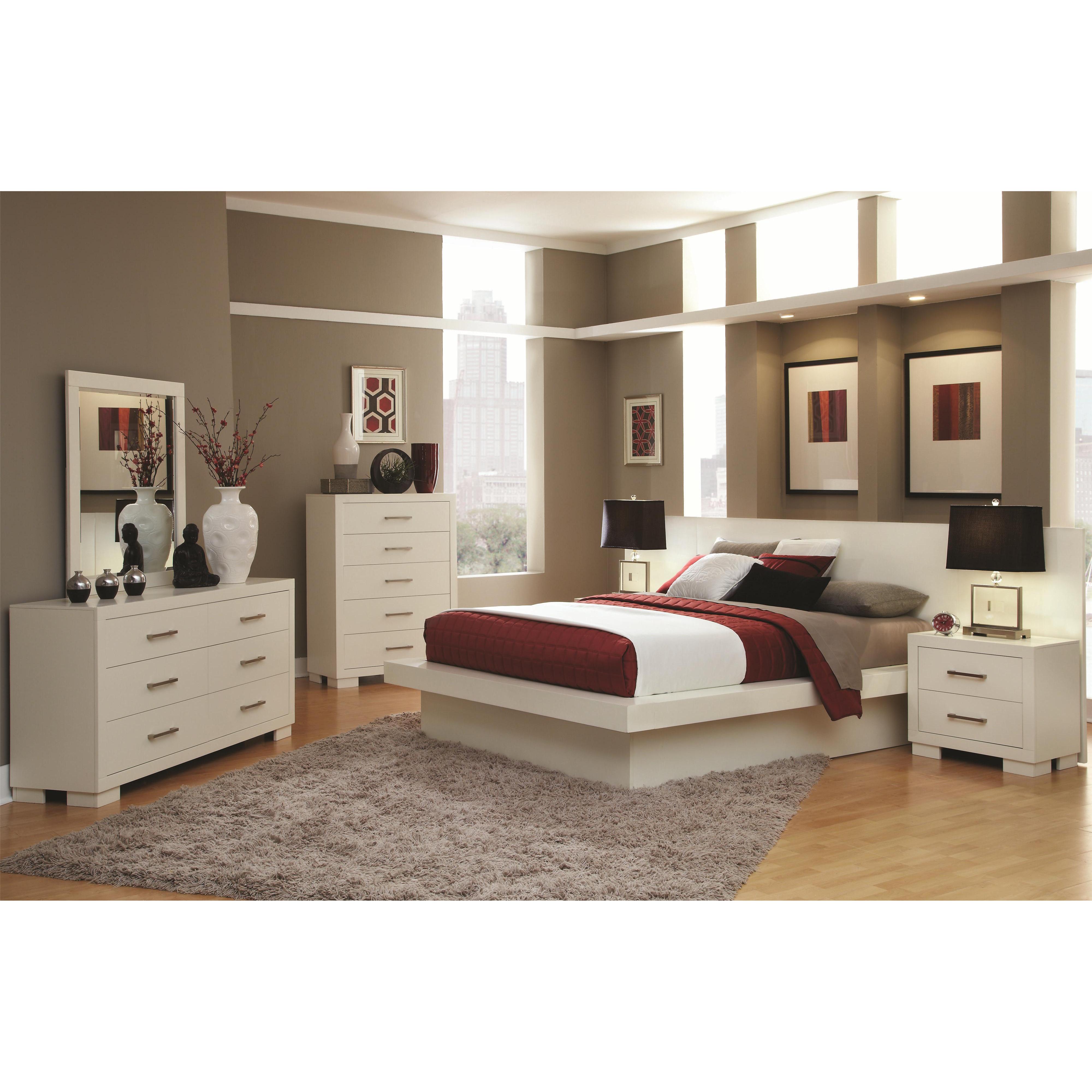 Coaster Furniture Jessica 202990Q 7 pc Queen Platform Bedroom Set - Image 1