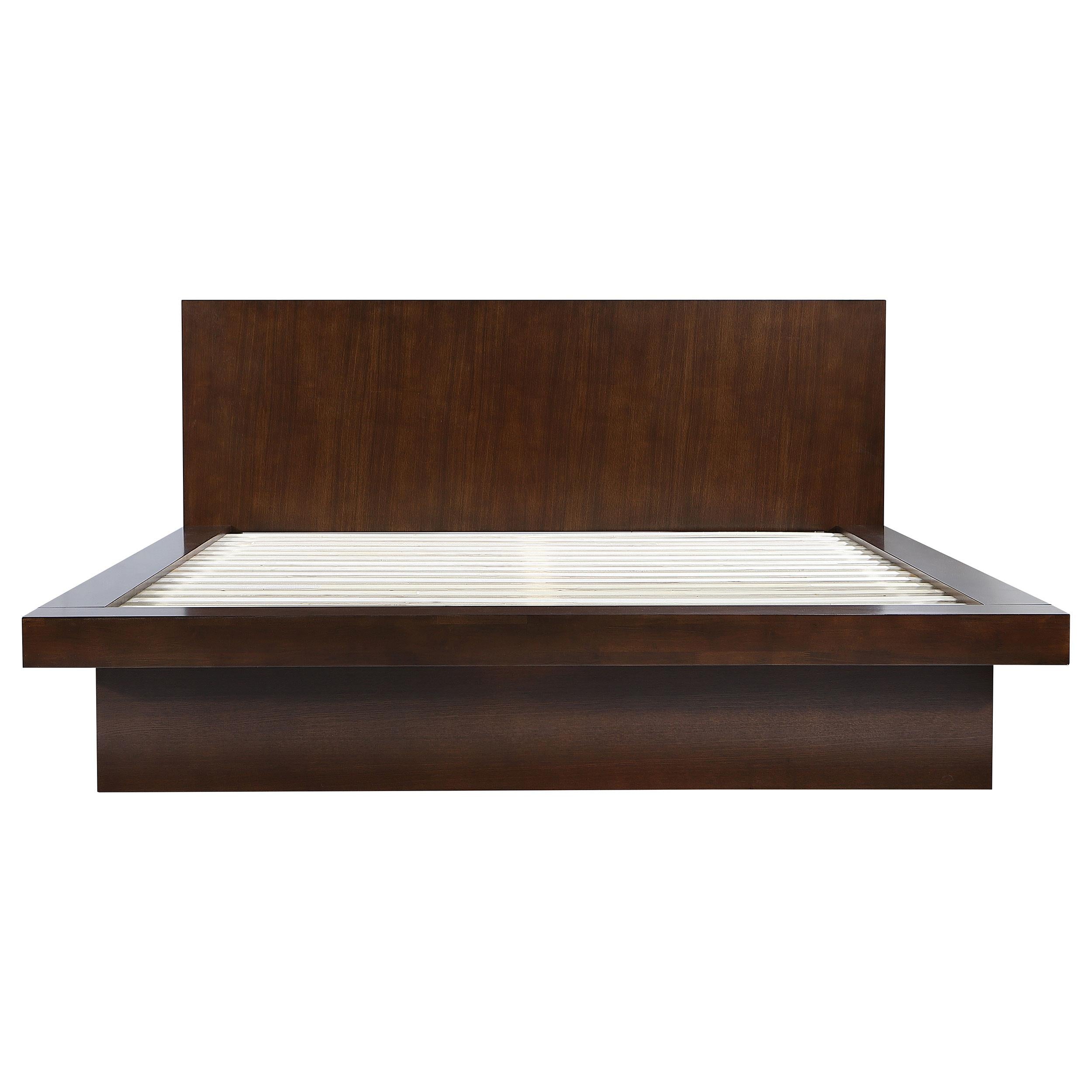 Coaster Furniture Jessica 200711KE Wood Eastern King LED Panel Bed - Cappuccino - Image 3