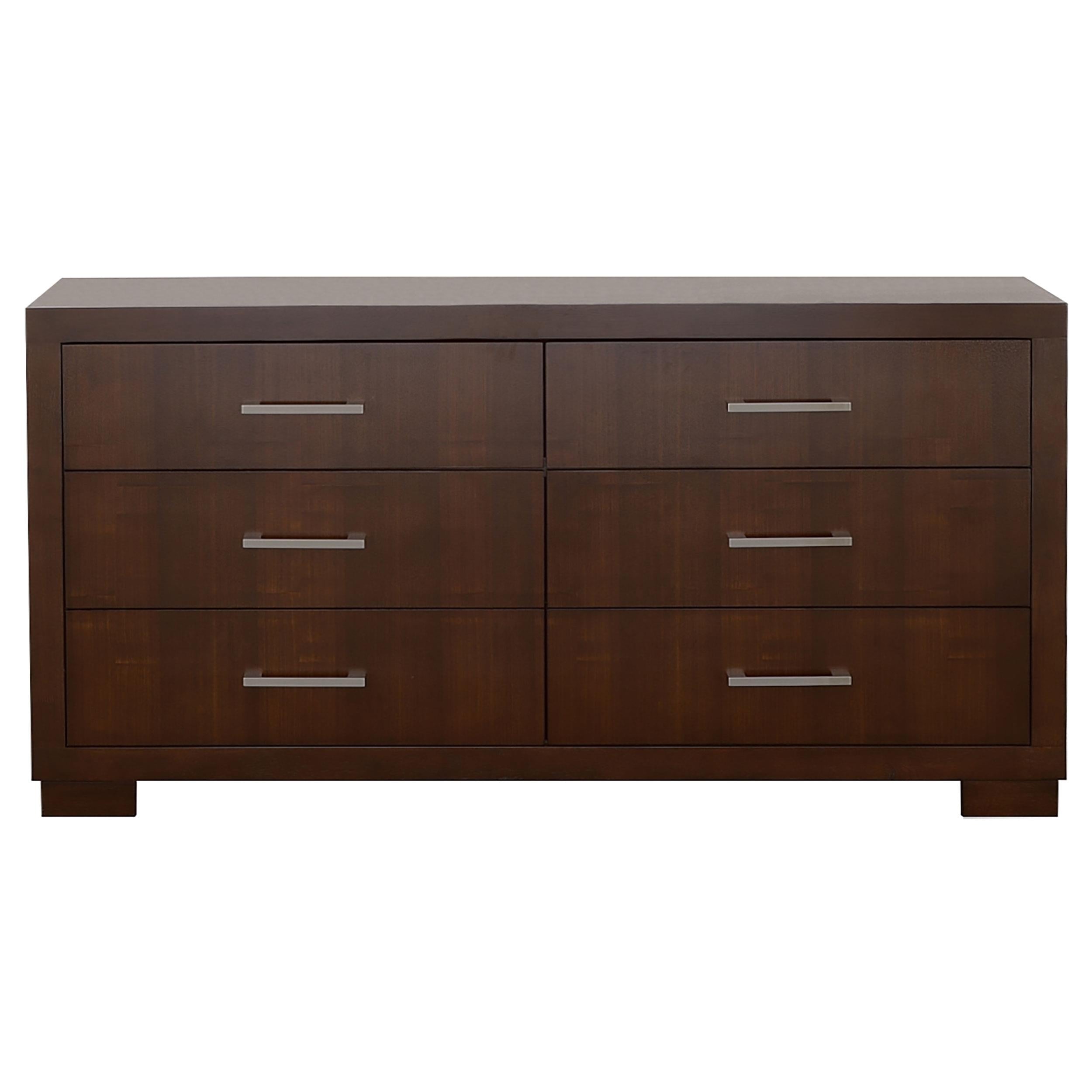 Coaster Furniture Jessica 200713 6-Drawer Dresser - Cappuccino - Image 2