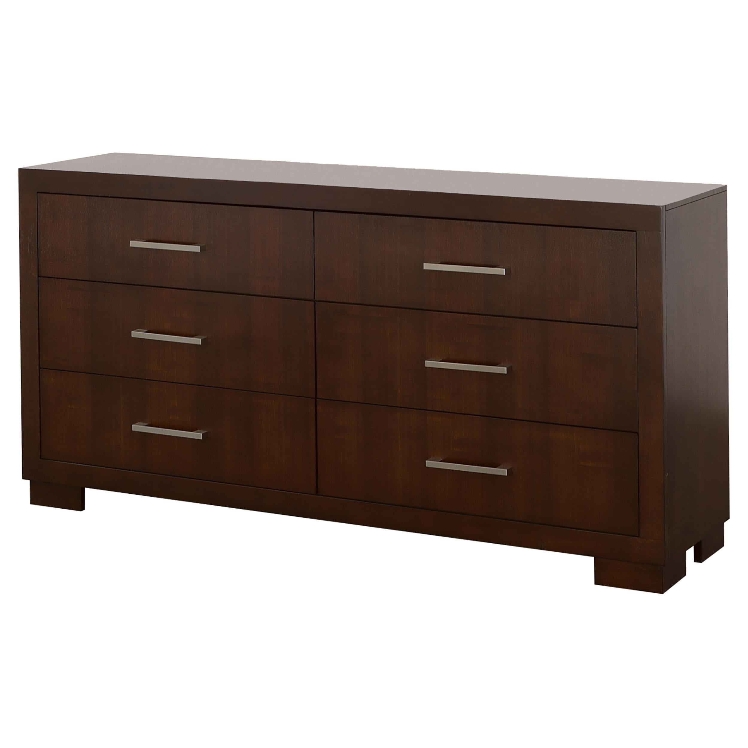 Coaster Furniture Jessica 200713 6-Drawer Dresser - Cappuccino - Image 3