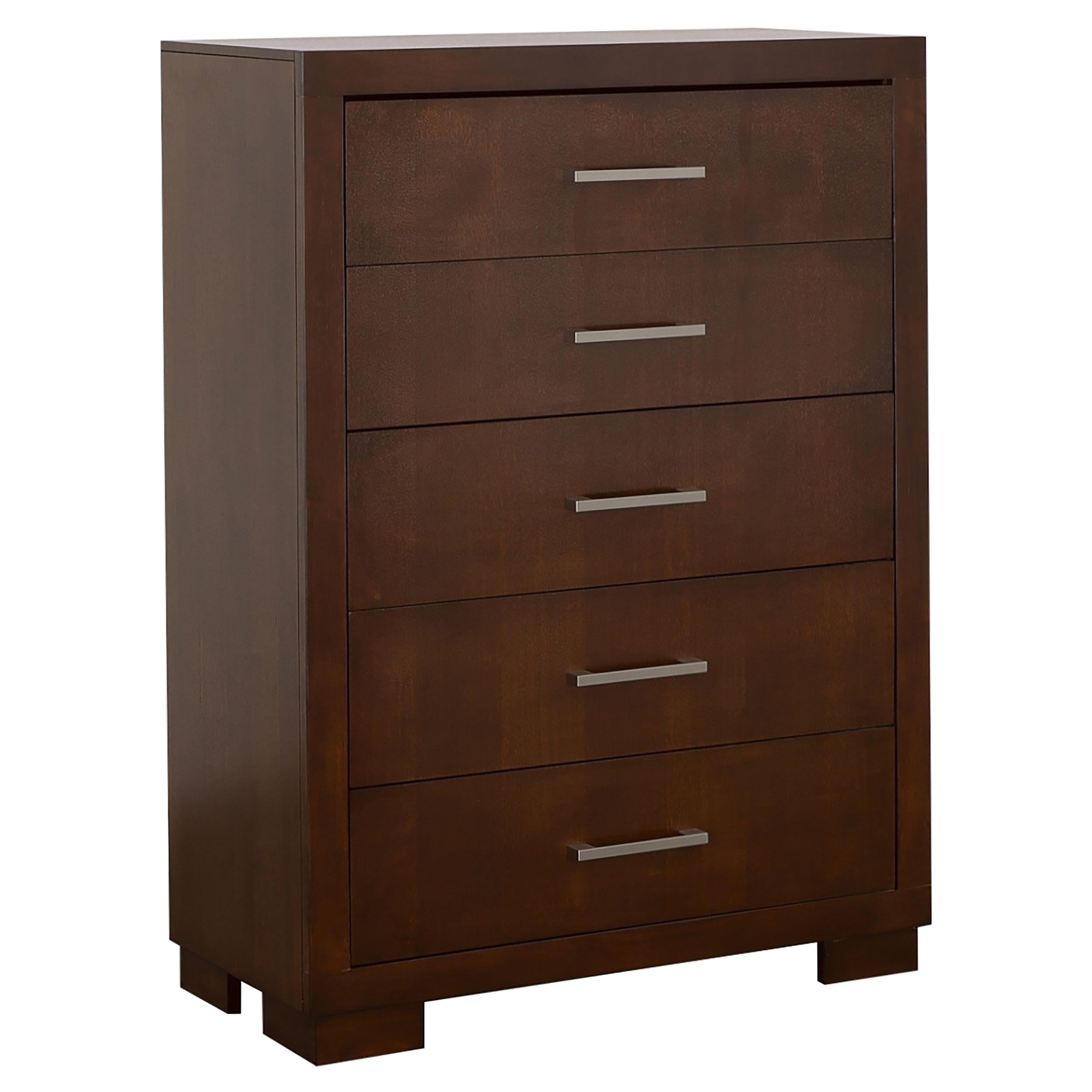Coaster Furniture Jessica 200715 5-Drawer Bedroom Chest - Cappuccino - Image 1