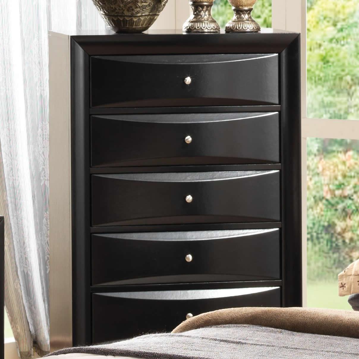 Coaster Furniture Briana 200705 5-Drawer Bedroom Chest - Black - Image 1