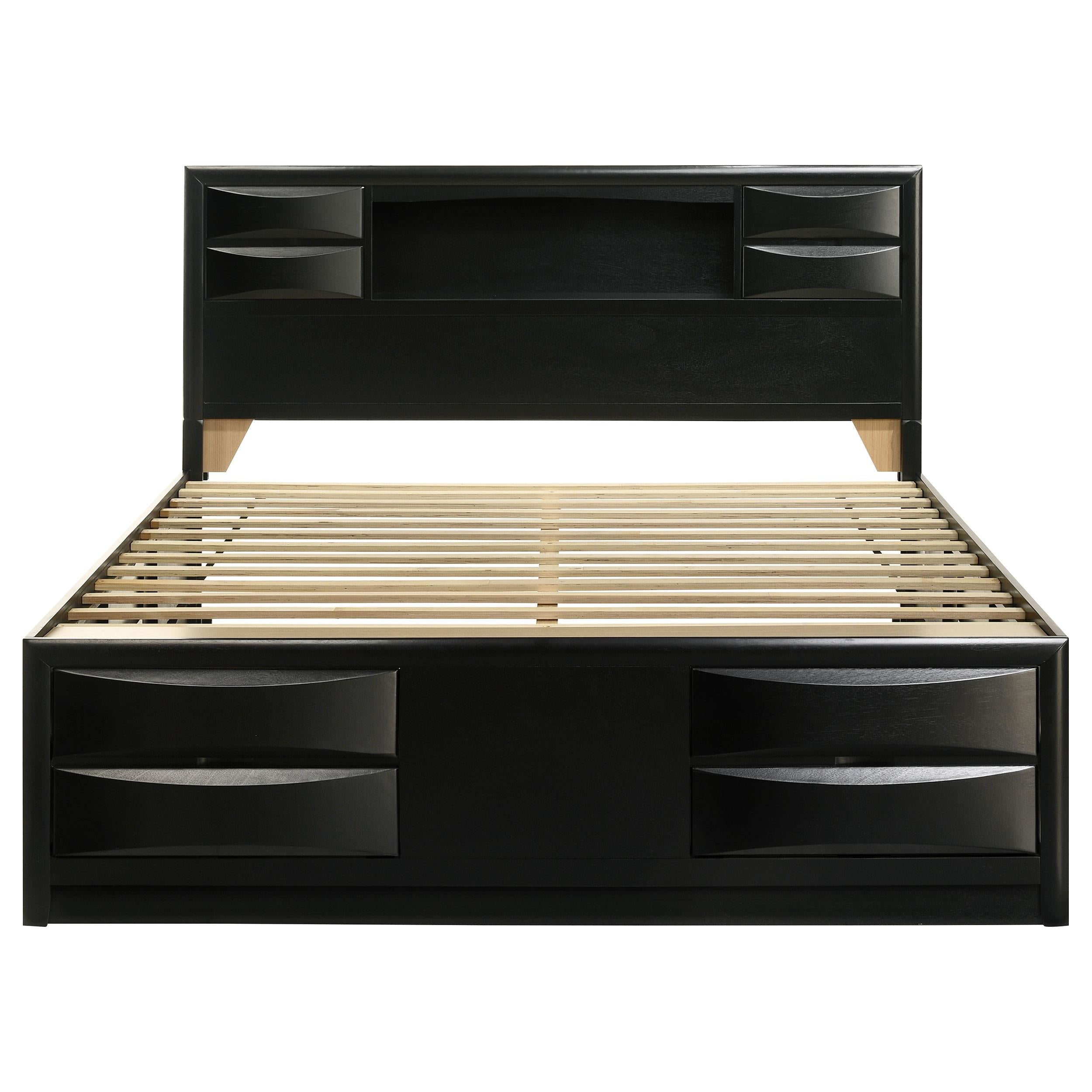 Coaster Furniture Briana 202701KE Wood Eastern King Storage Bookcase Bed - Black - Image 3