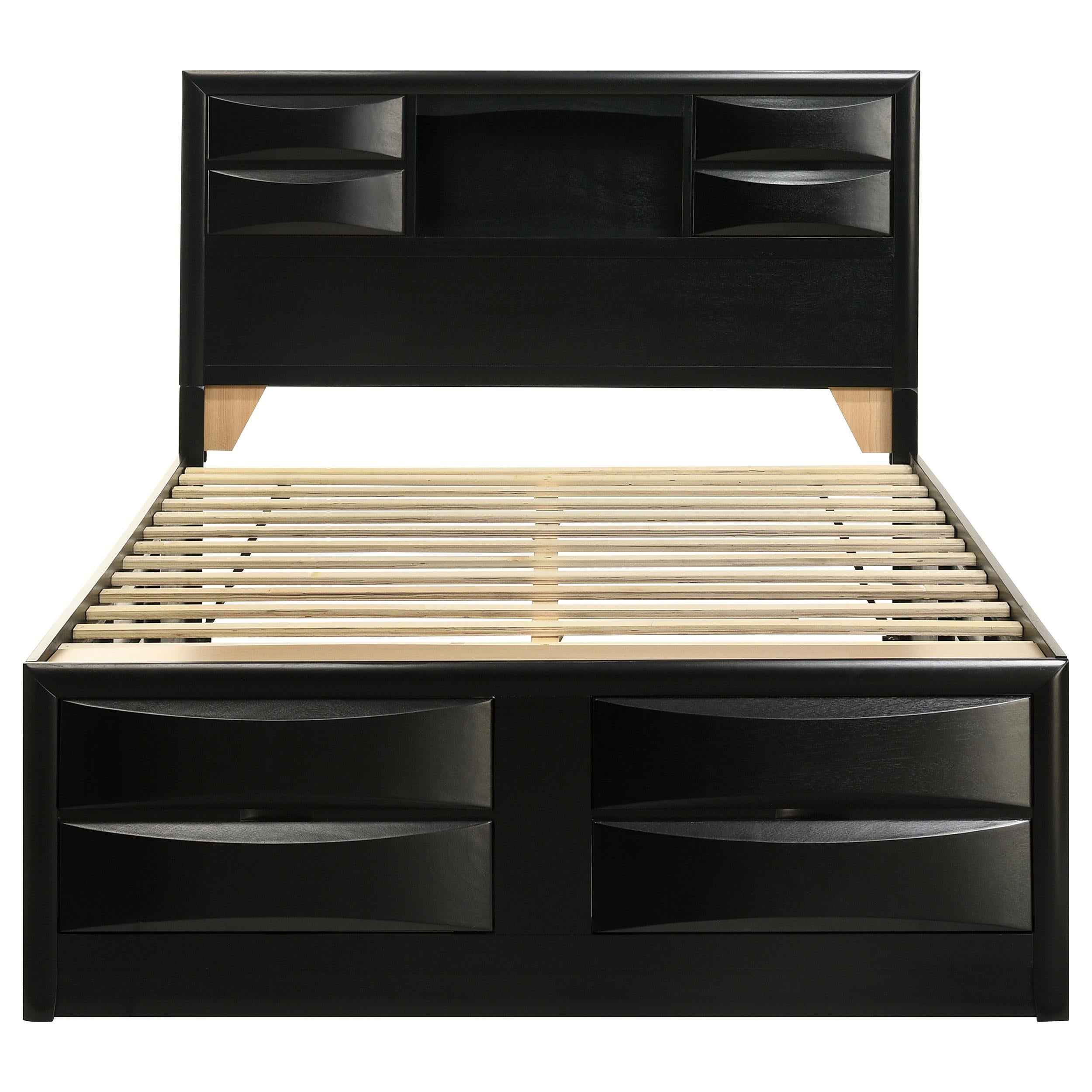 Coaster Furniture Briana 202701Q Wood Queen Storage Bookcase Bed - Black - Image 3