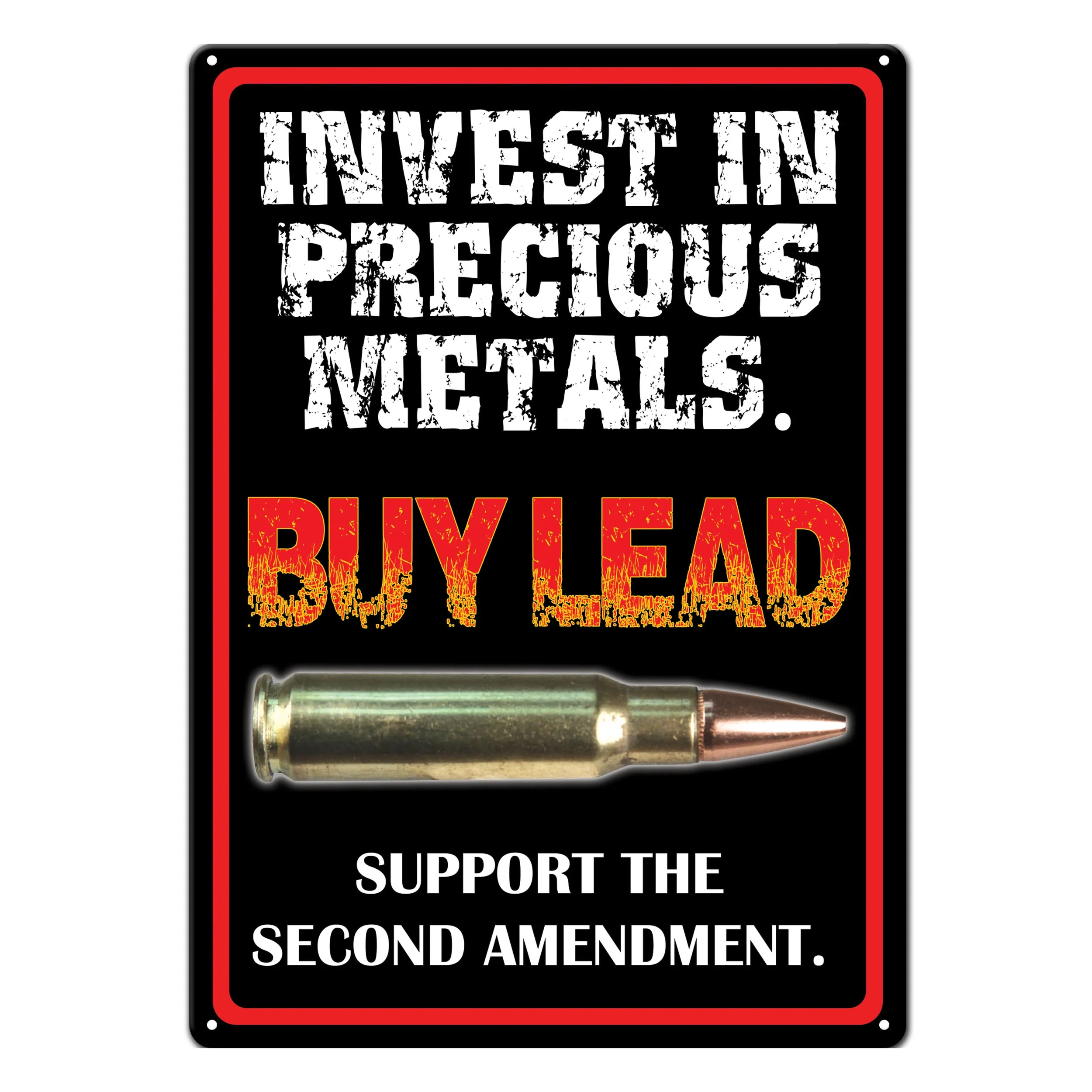 Tin Sign 12in x 17in-Invest In Metals - Image 1