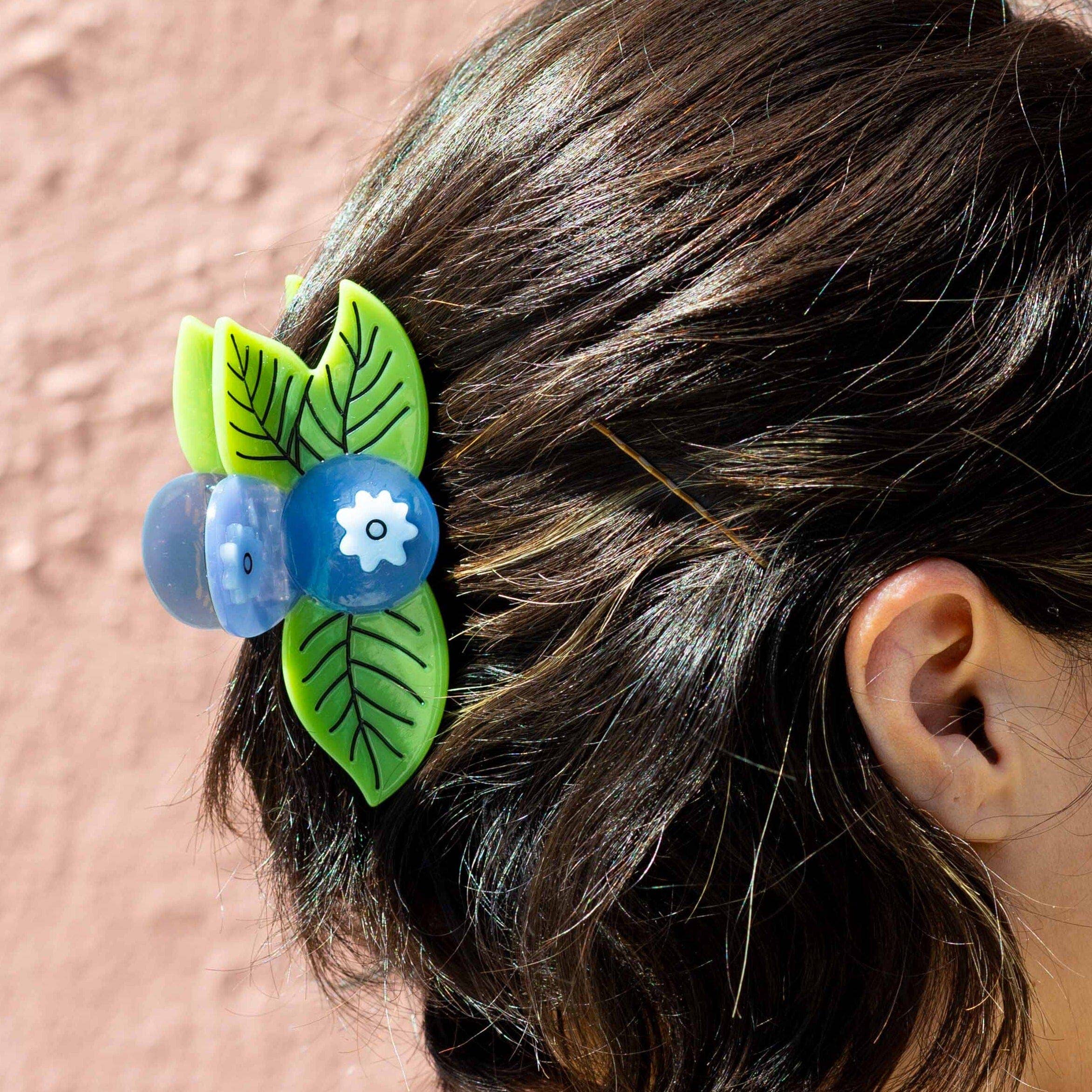 Large Blueberry Hair Claw Clip - Image 2