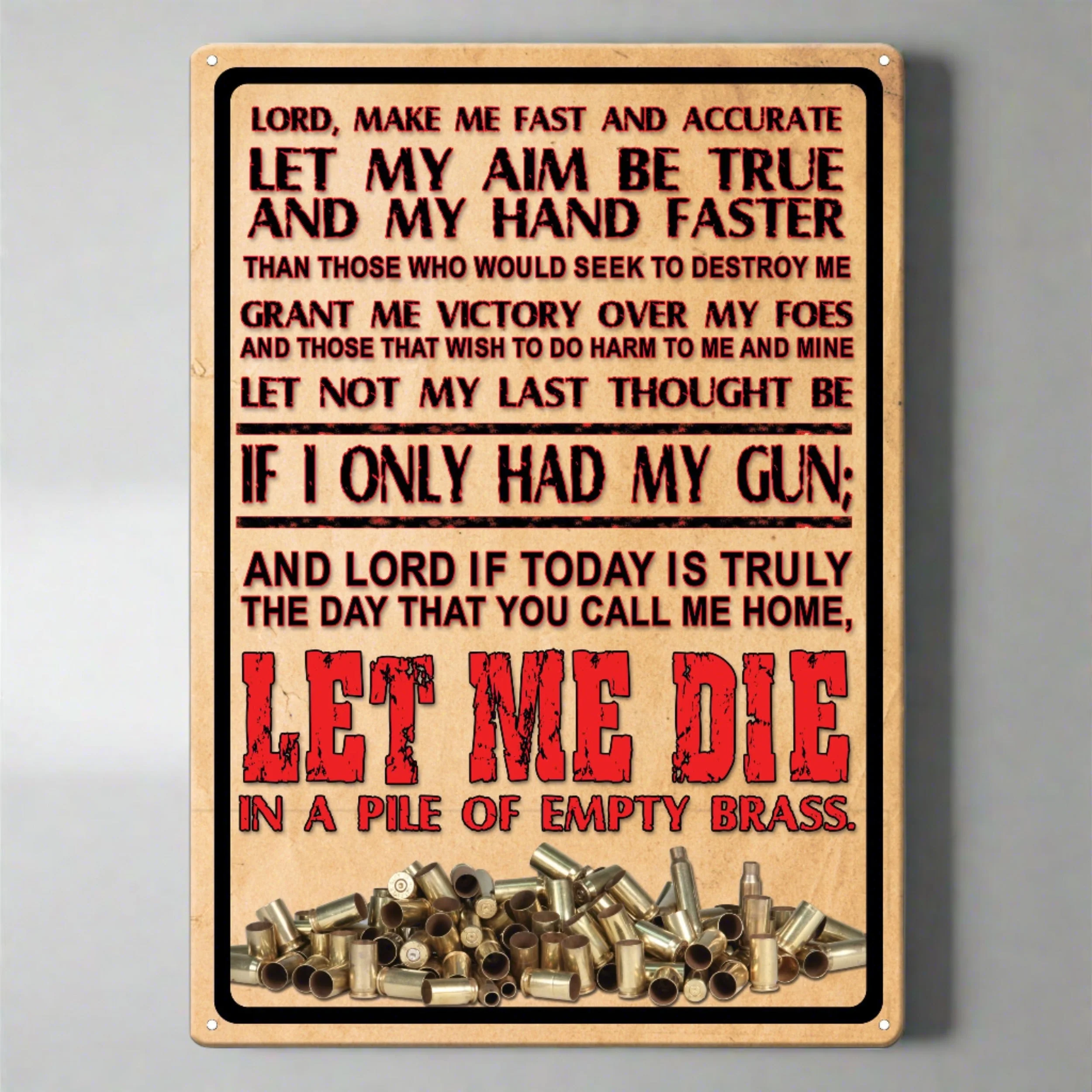 Tin Sign 12in x 17in-Lords Prayer - Image 1