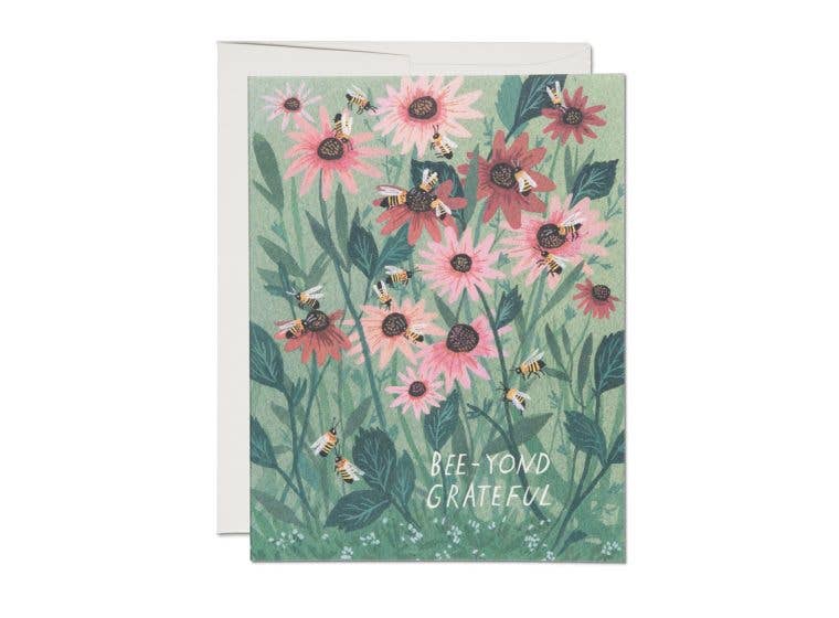 Bee-yond Grateful thank you greeting card - Image 1