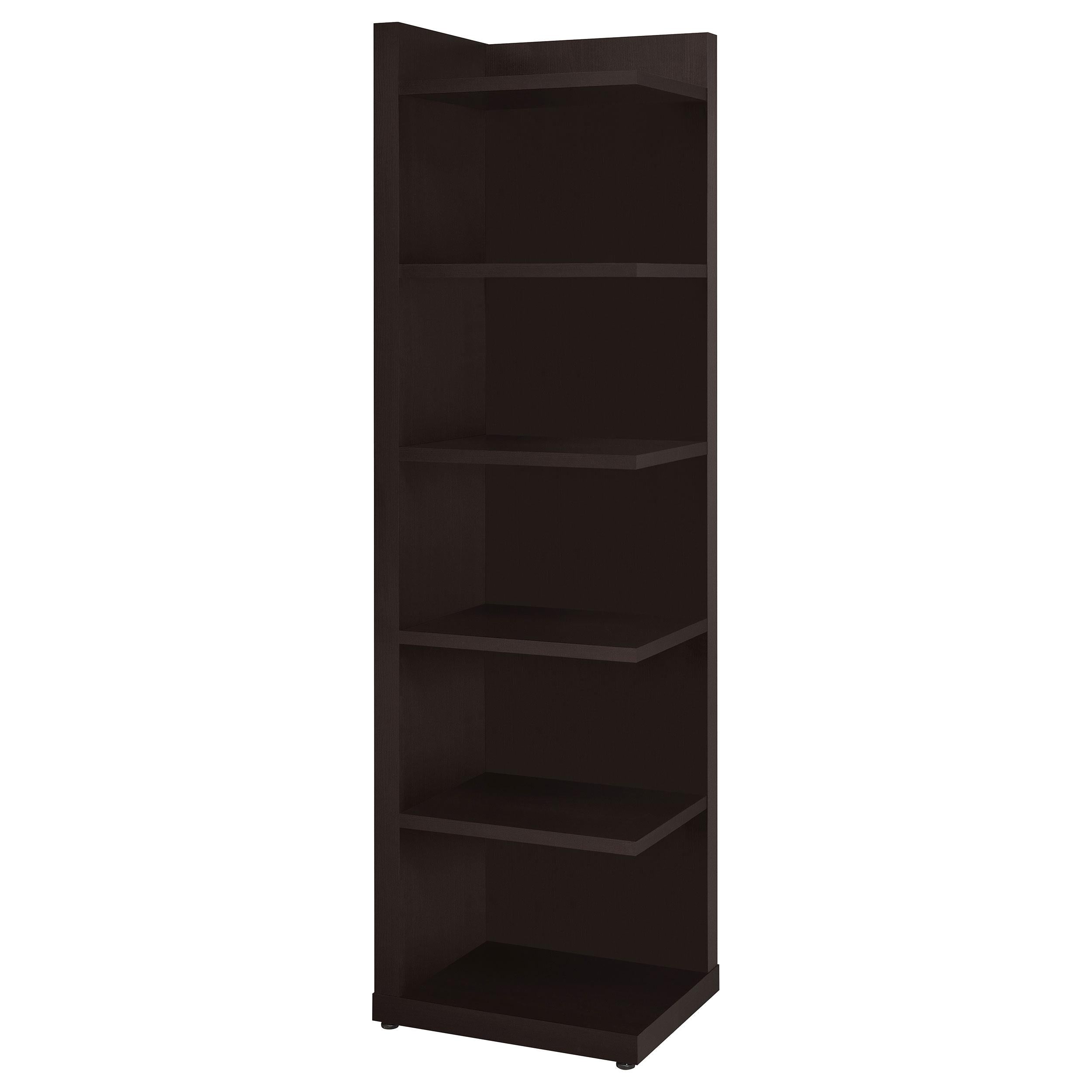 Coaster Furniture Alder 800270 71-inch 6-shelf Corner Bookcase – Cappuccino