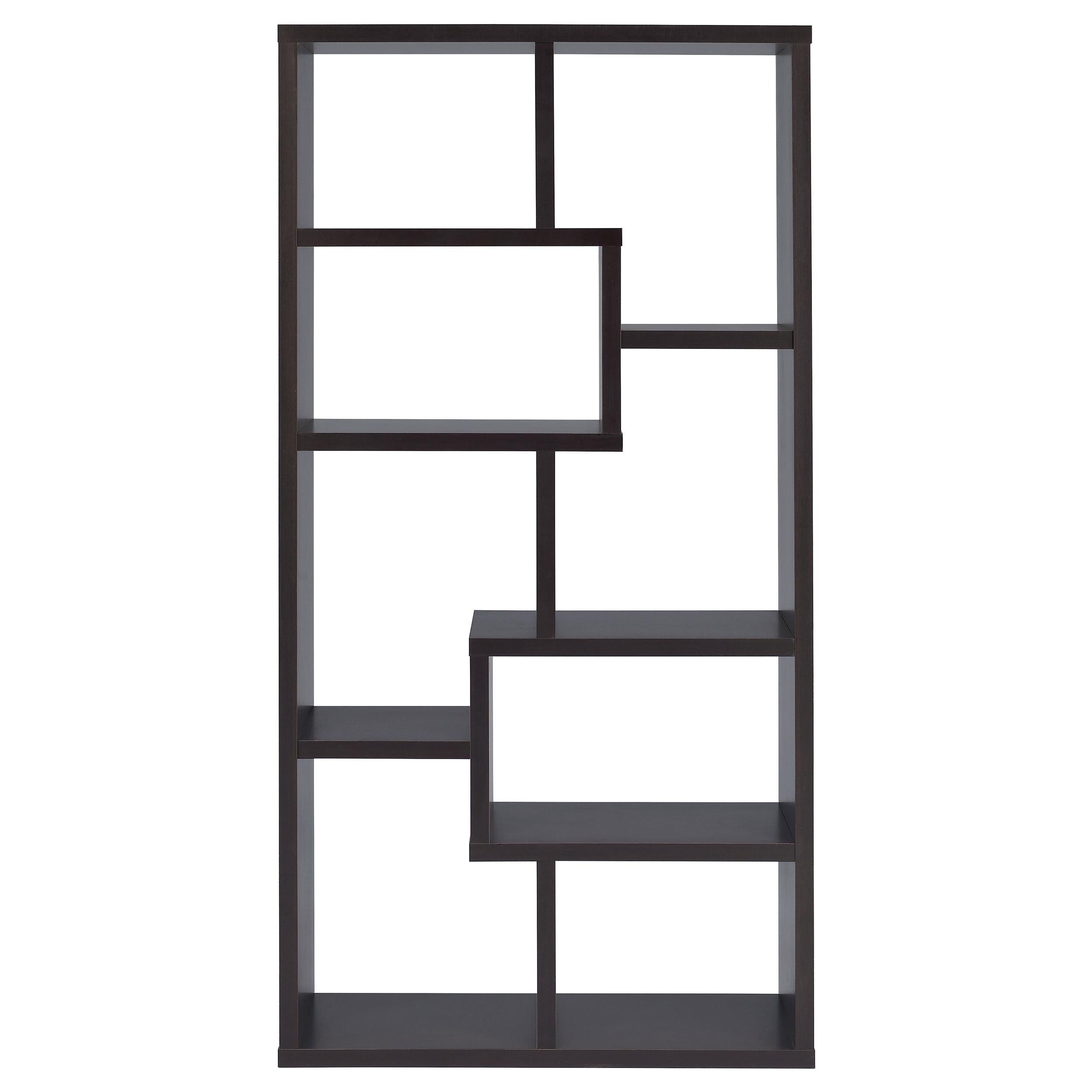 Coaster Furniture Theo 800264 71-inch 7-shelf Bookshelf - Cappuccino - Image 2