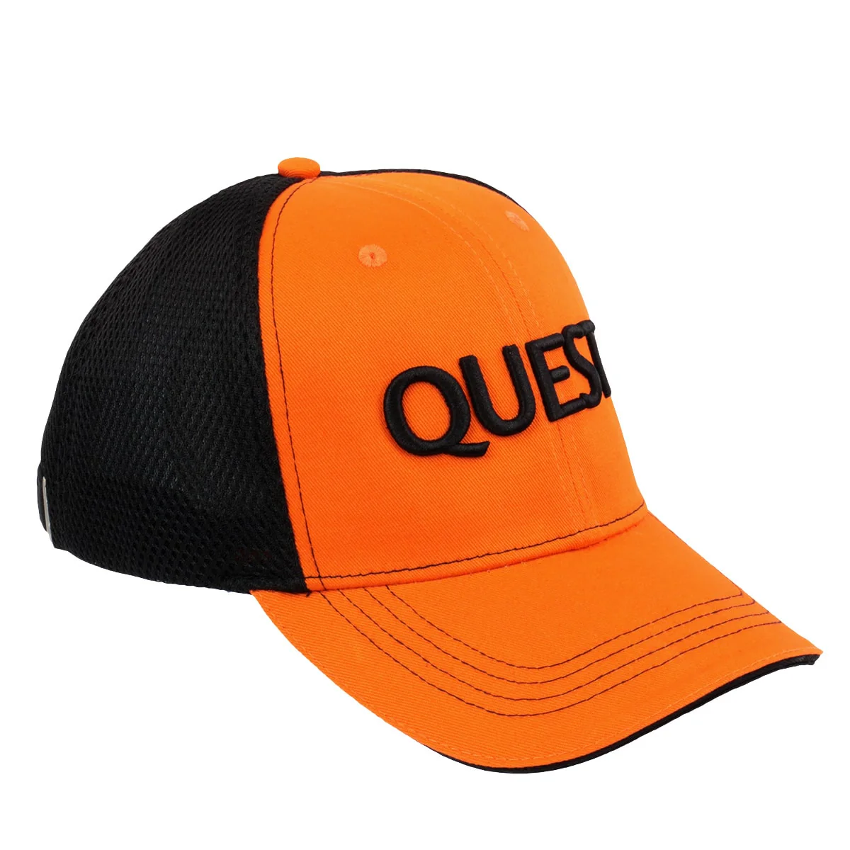 Quest Metal Detectors Orange/Black Mesh Baseball Cap - Image 2