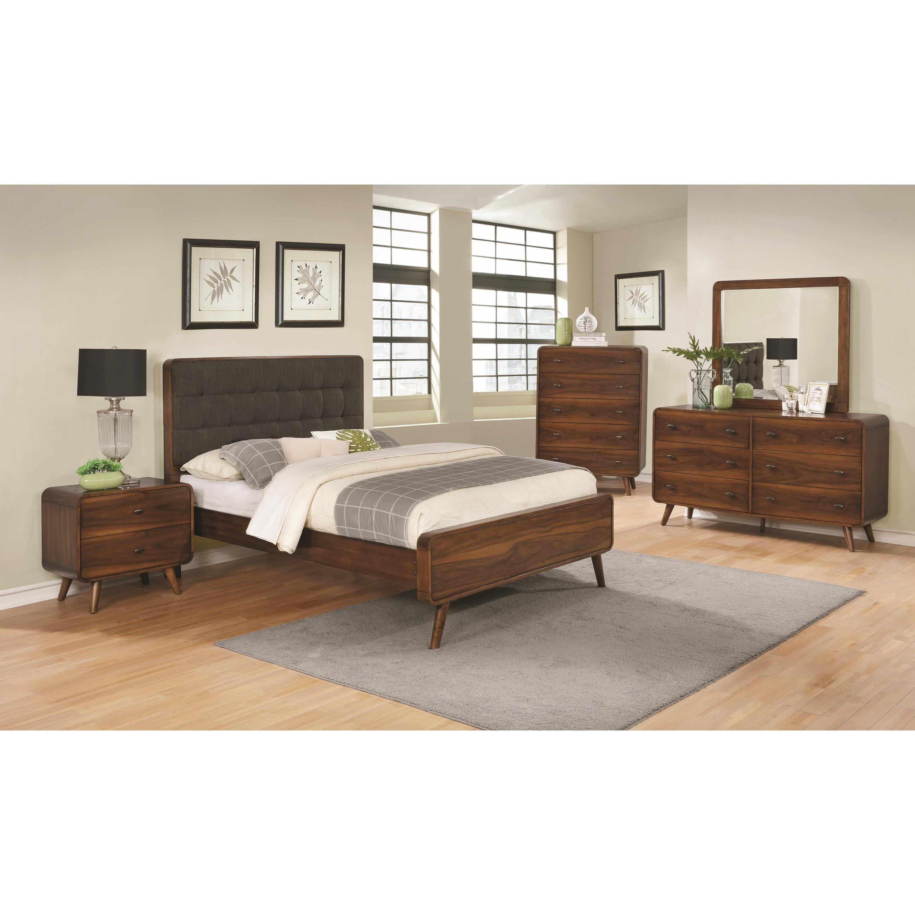 Coaster Furniture Robyn 205131KW 6 pc California King Upholstered Bedroom Set - Image 1