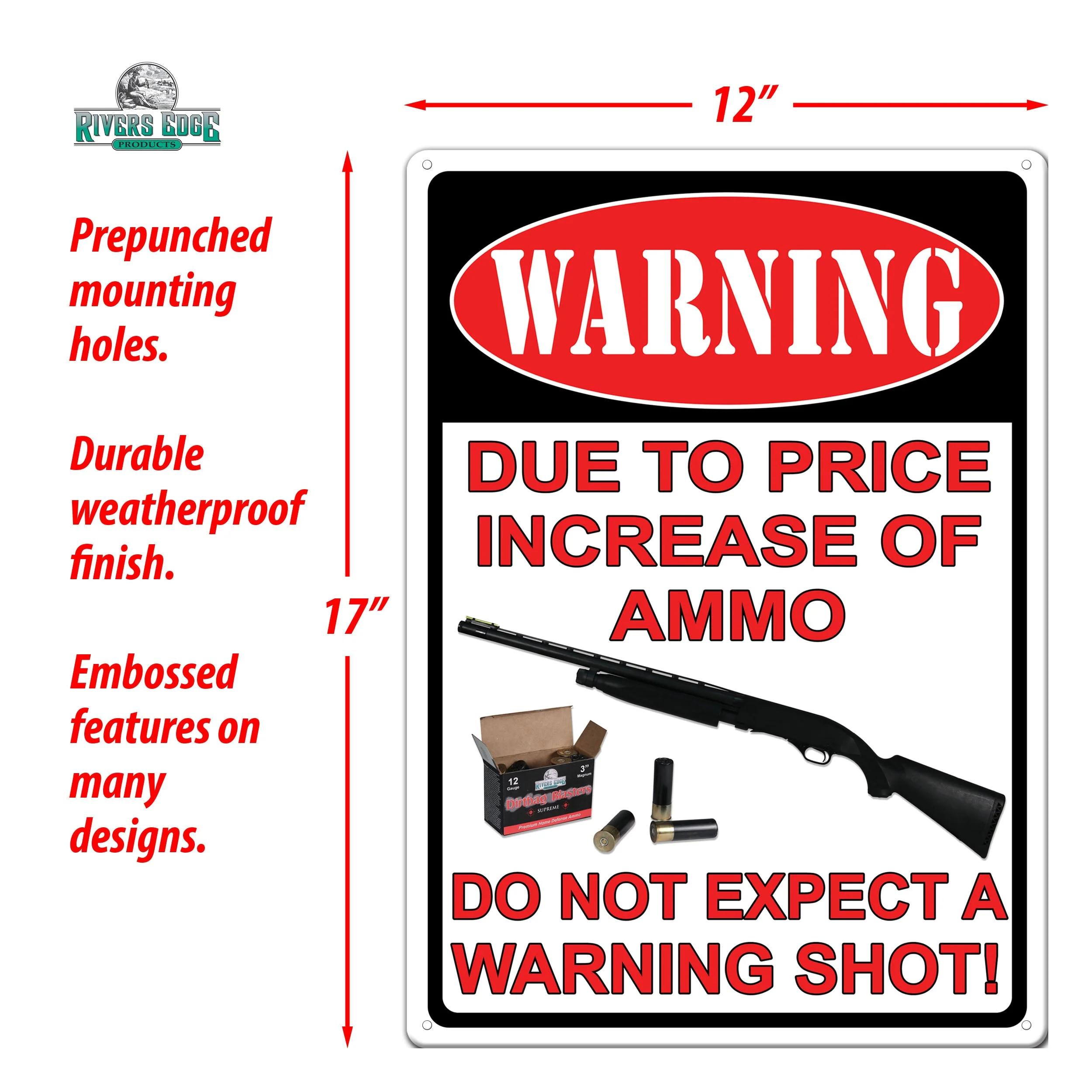 Tin Sign 12in x 17in-Price Increase - Image 3