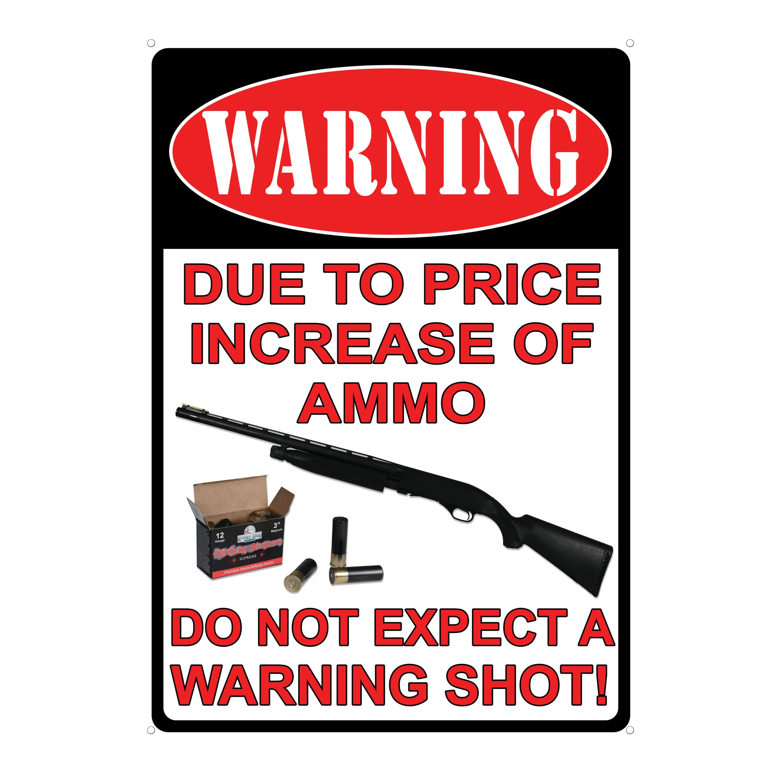 Tin Sign 12in x 17in-Price Increase - Image 1