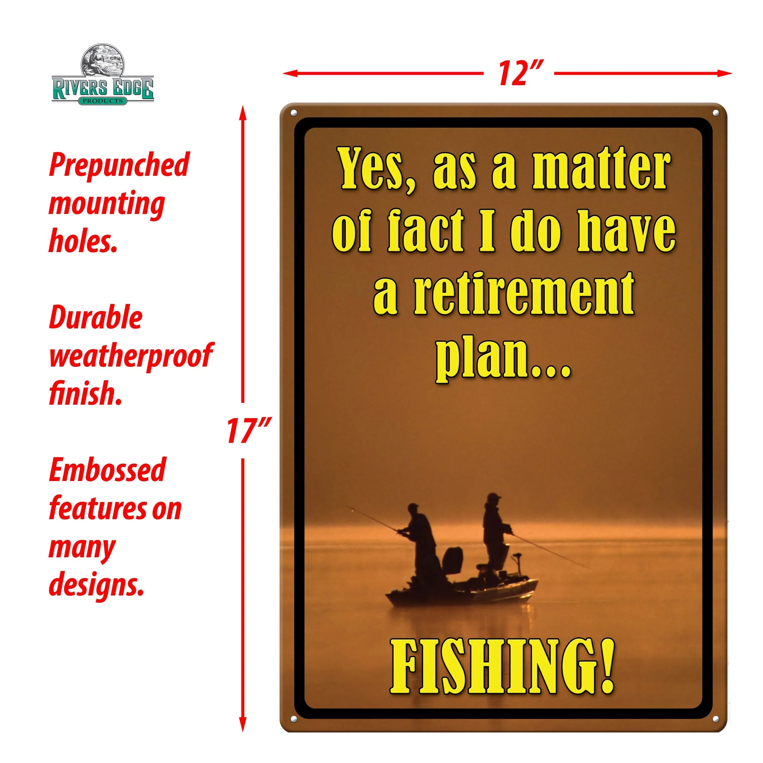 Tin Sign 12in x 17in-Retirement - Image 3