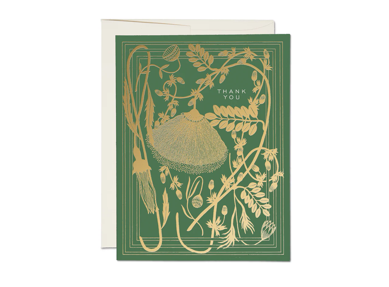 Sage thank you greeting card - Image 1
