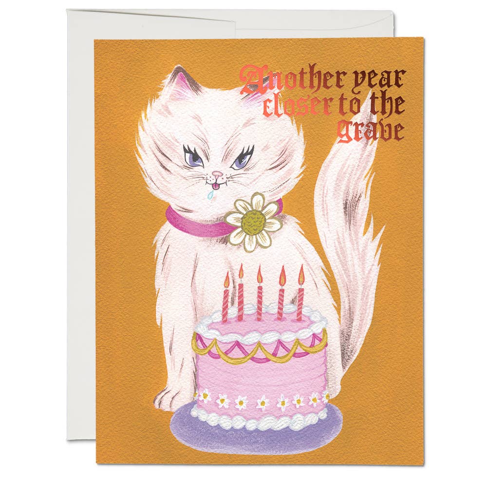 Kitty and Cake birthday greeting card - Image 1