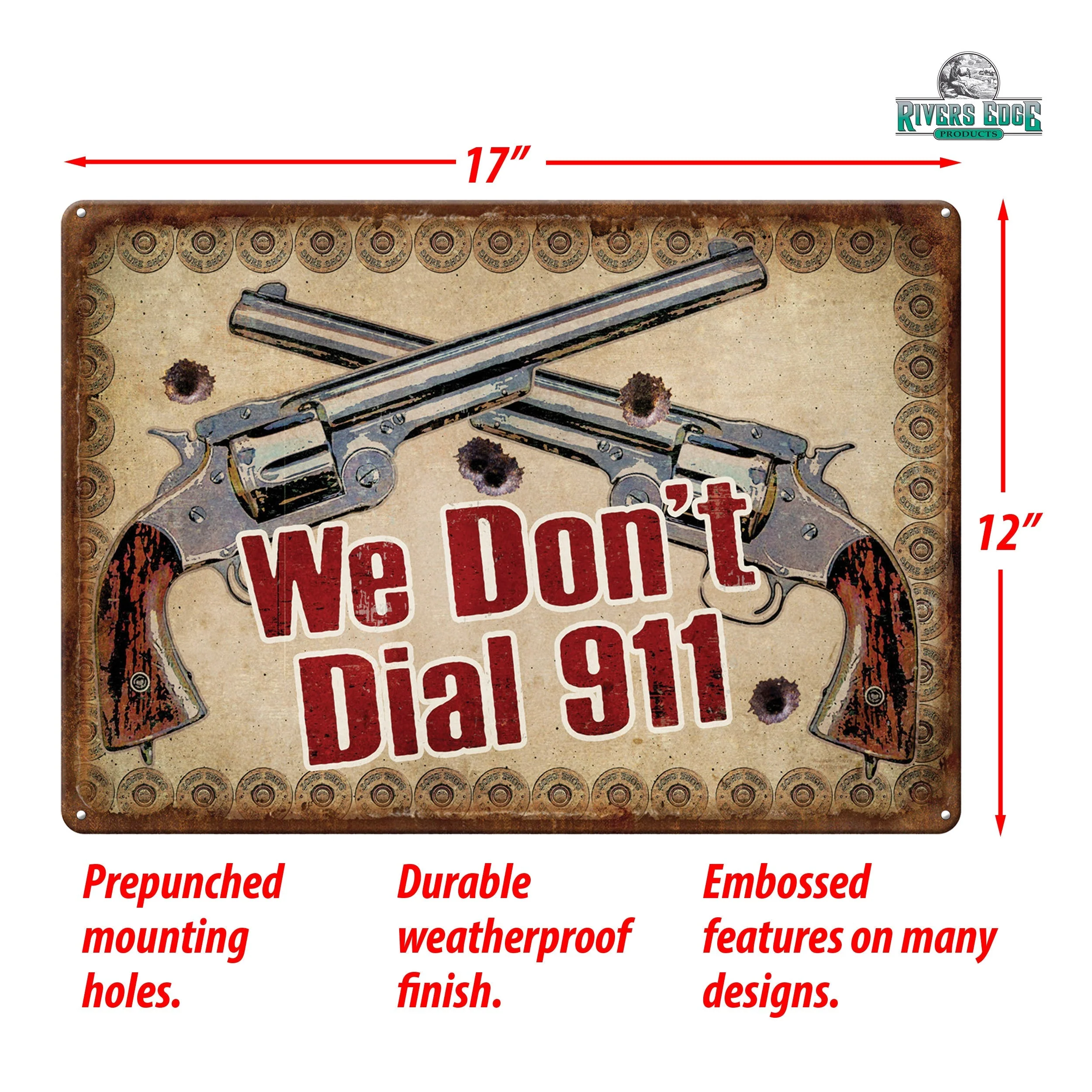 Tin Sign 12in x 17in-Dial 911 - Image 3