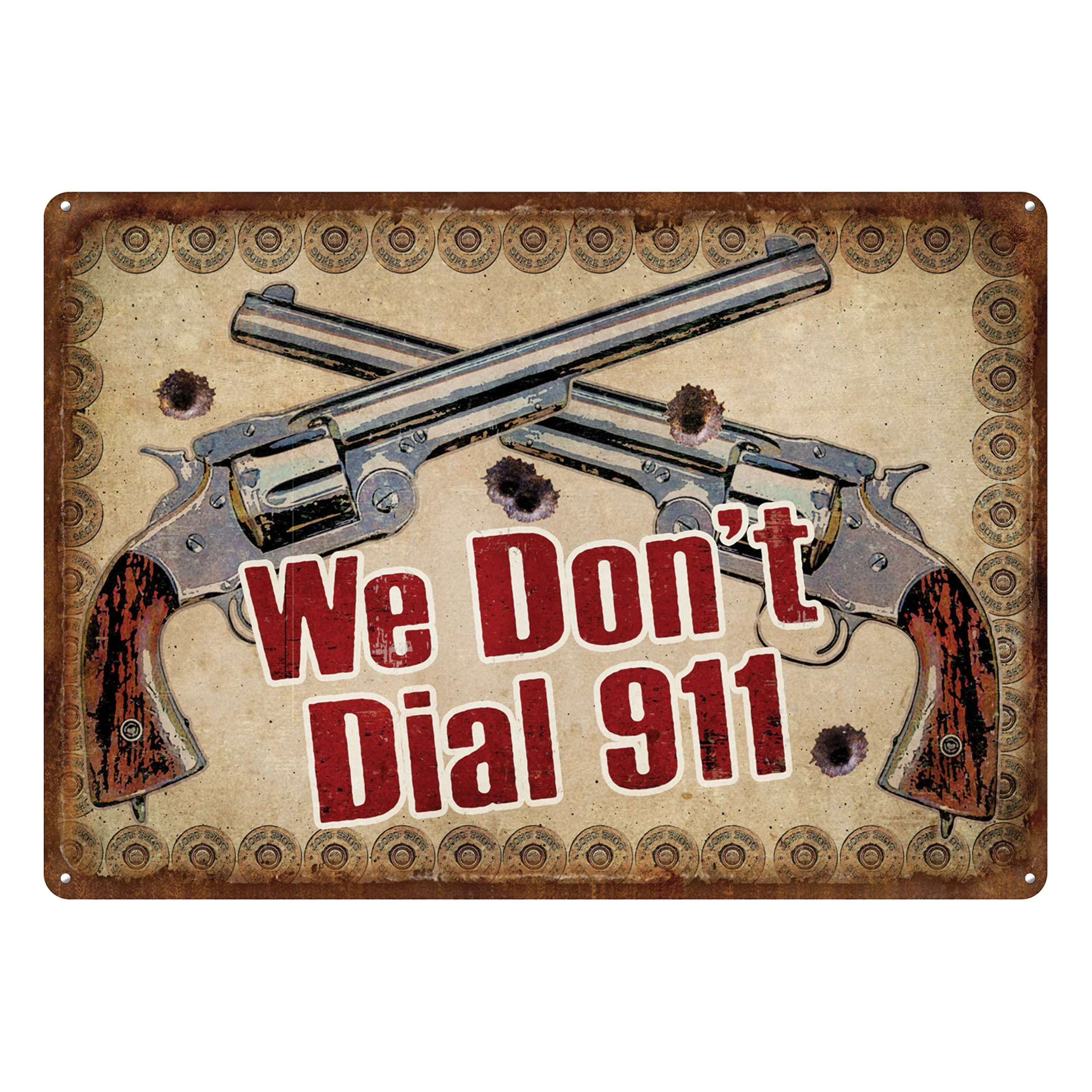 Tin Sign 12in x 17in-Dial 911 - Image 1