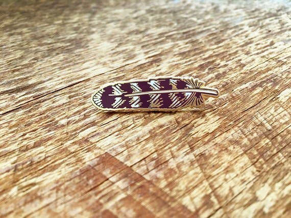 Feather Enamel Pin - Image 2
