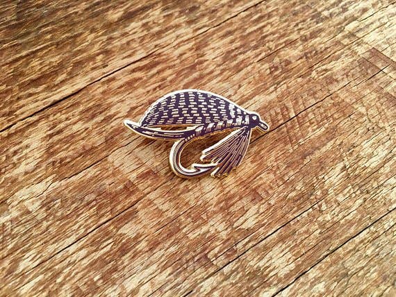 Fly Fishing Enamel Pin - Image 2