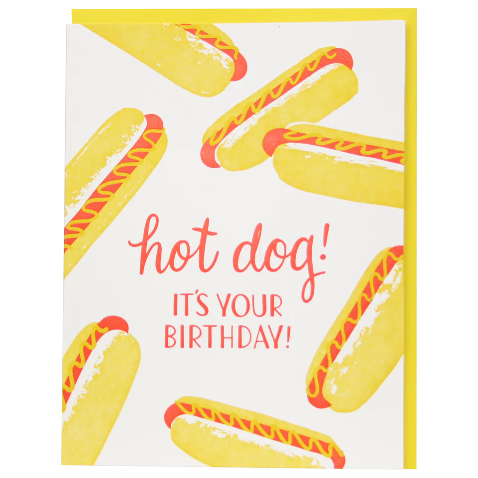 Hot Dogs Birthday Card - Image 1