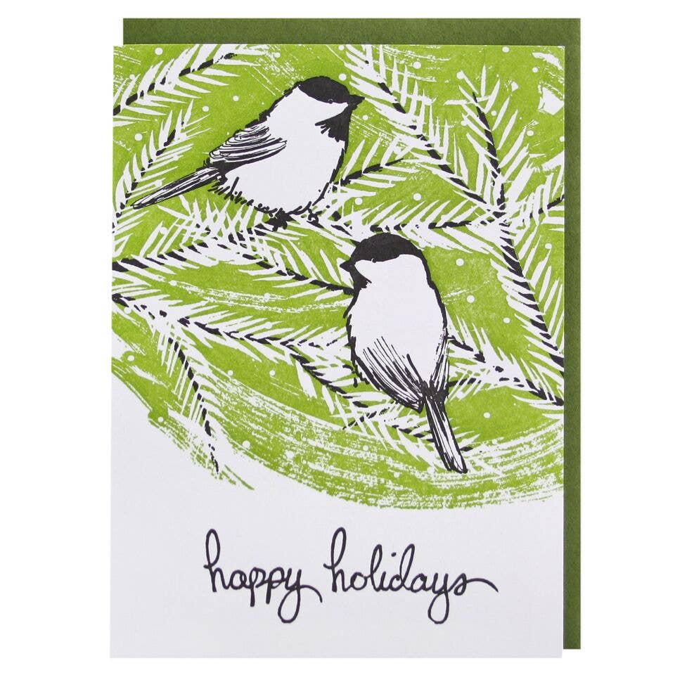 Chickadees Holiday Card - Image 1