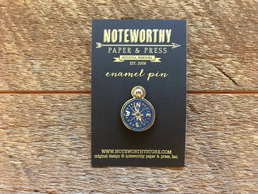 Compass Enamel Pin - Image 3